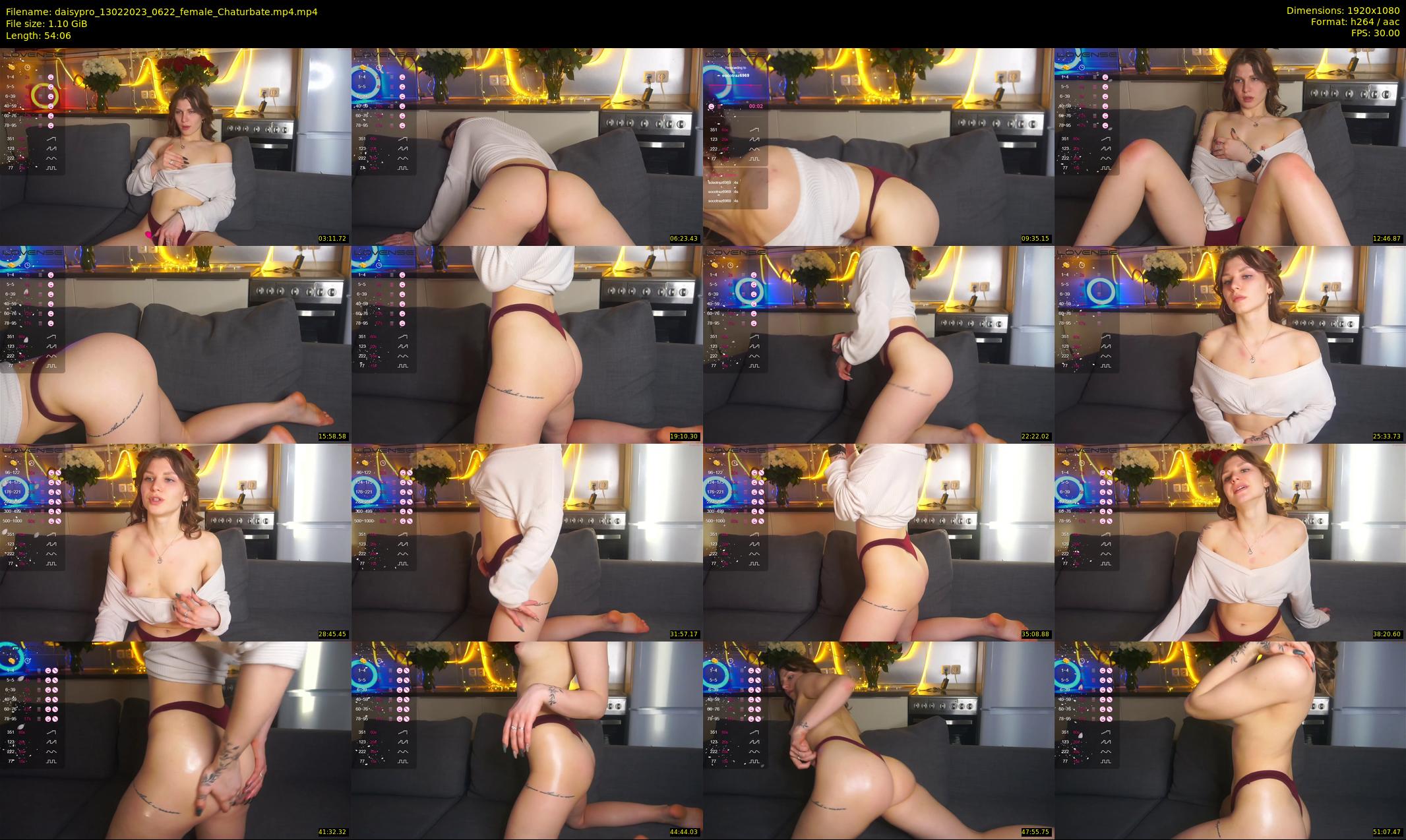 daisypro — 55 minute Chaturbate couple cam show recording, 1080p, Feb 13, 2023
