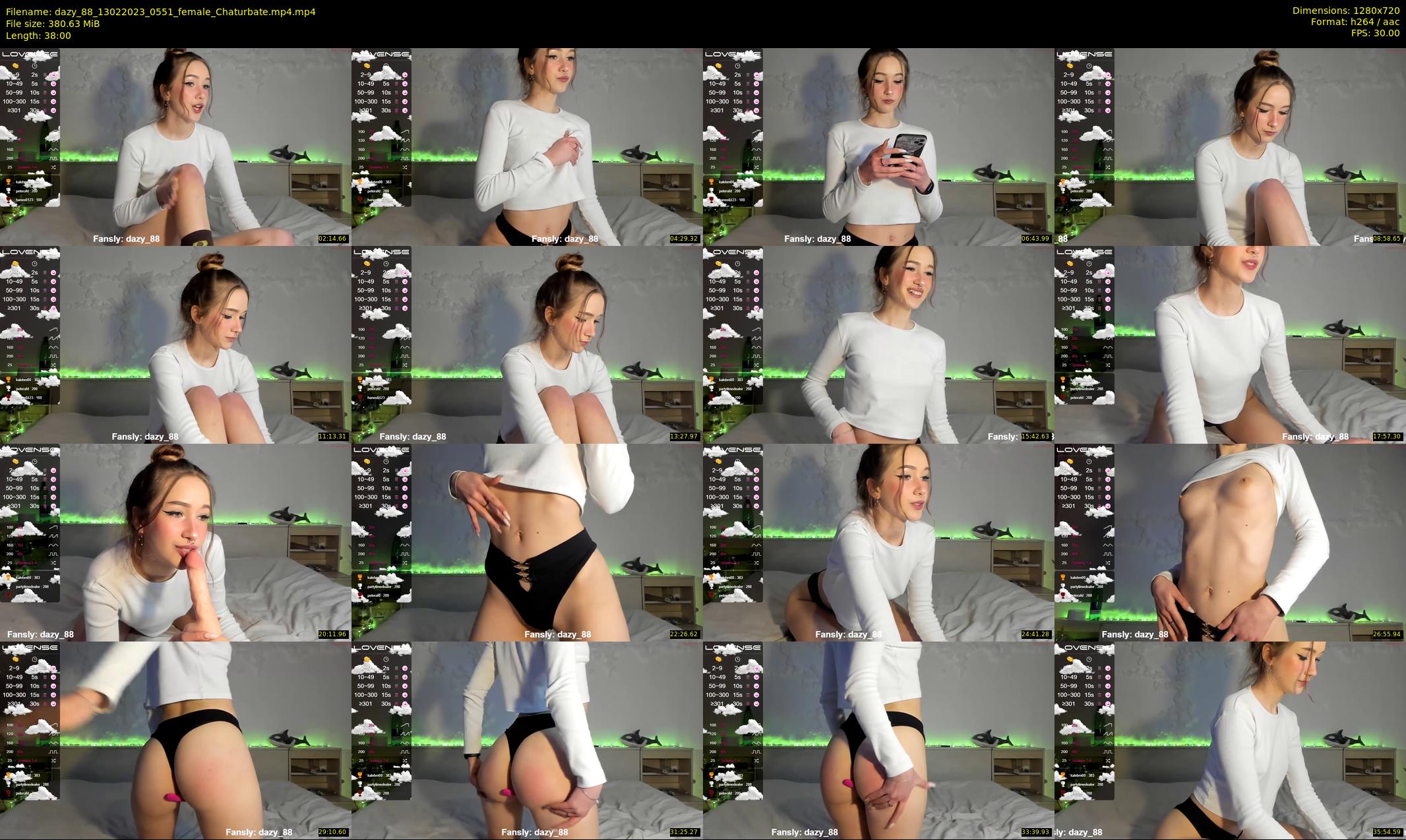 dazy_88 — 38 minute Chaturbate female cam show recording, 720p, Feb 13, 2023