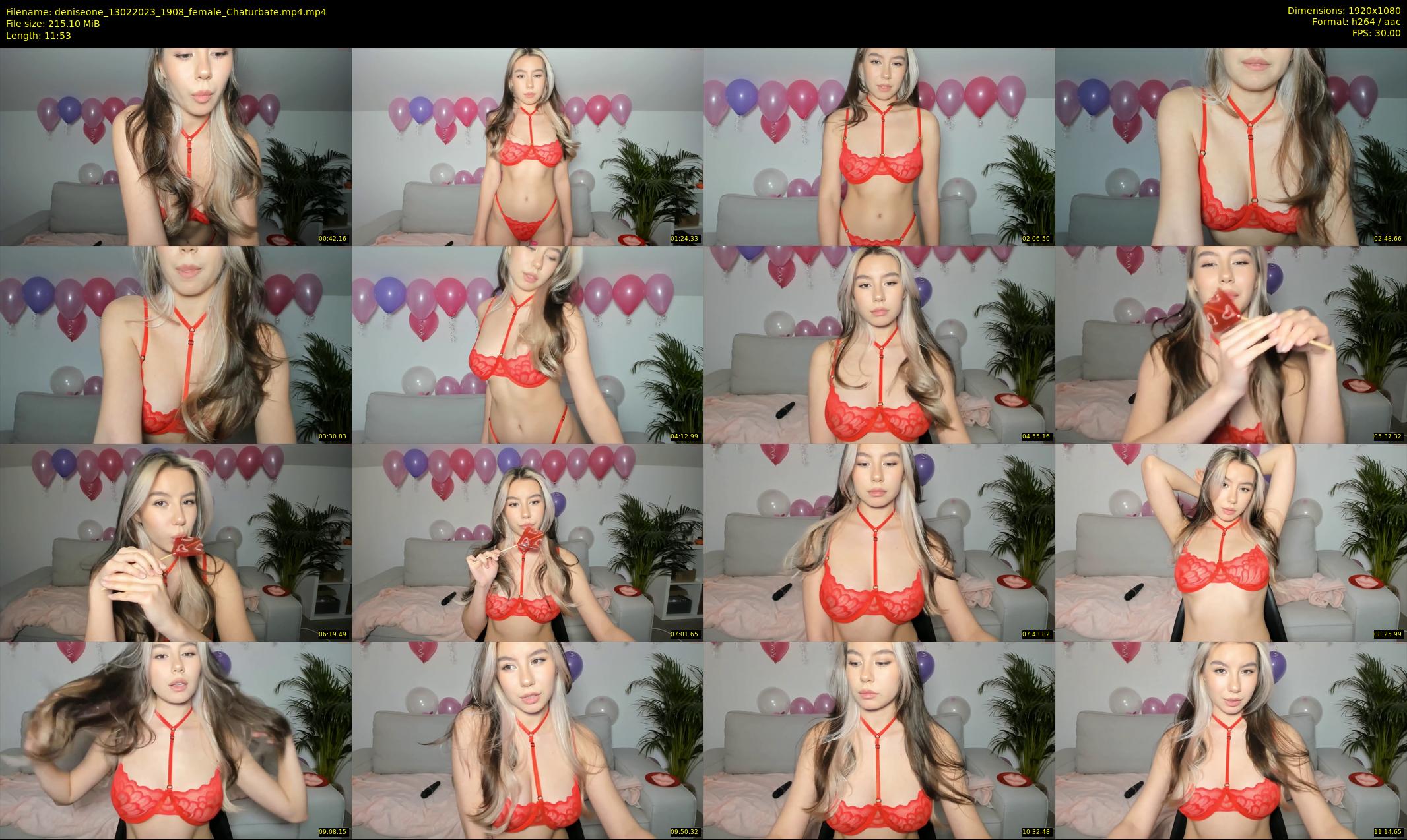 deniseone — 12 minute Chaturbate female cam show recording, 1080p, Feb 13, 2023