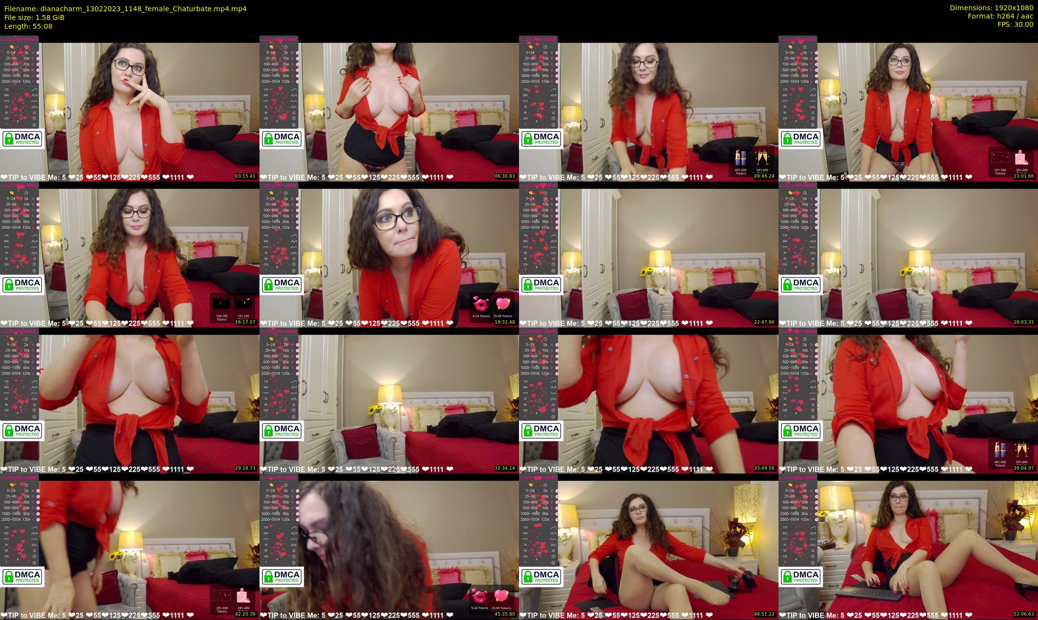 dianacharm — 56 minute Chaturbate female cam show recording, 1080p, Feb 13, 2023