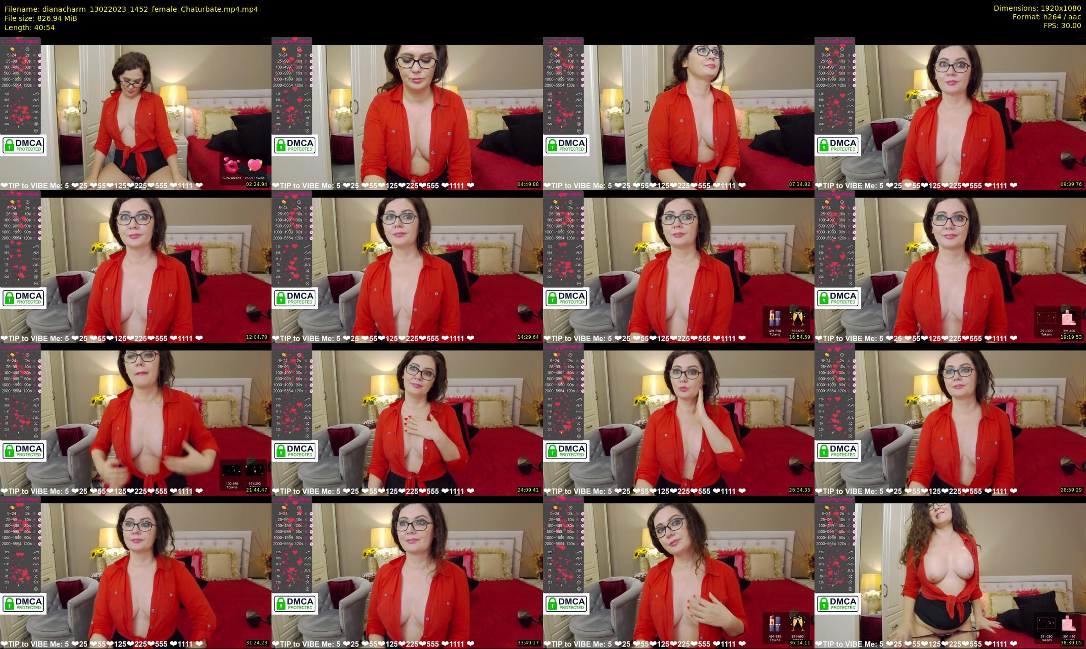 dianacharm — 41 minute Chaturbate female cam show recording, 1080p, Feb 13, 2023