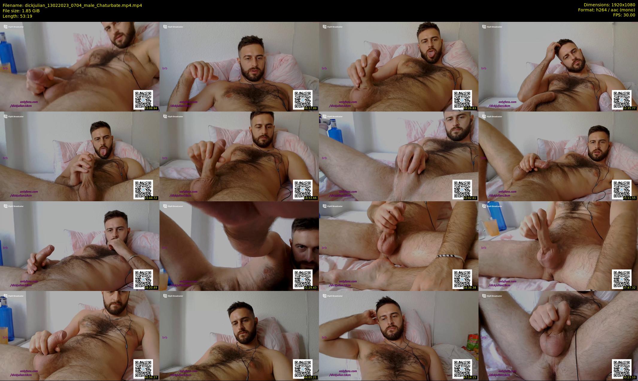 dickjulian — 54 minute Chaturbate male cam show recording, 1080p, Feb 13, 2023