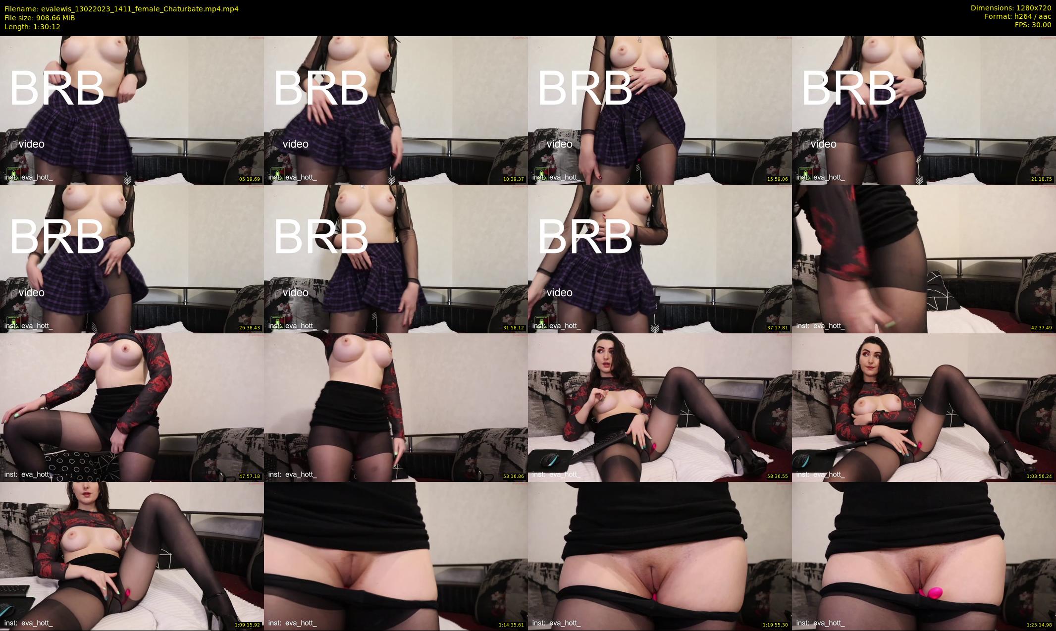 evalewis — 91 minute Chaturbate female cam show recording, 720p, Feb 13, 2023