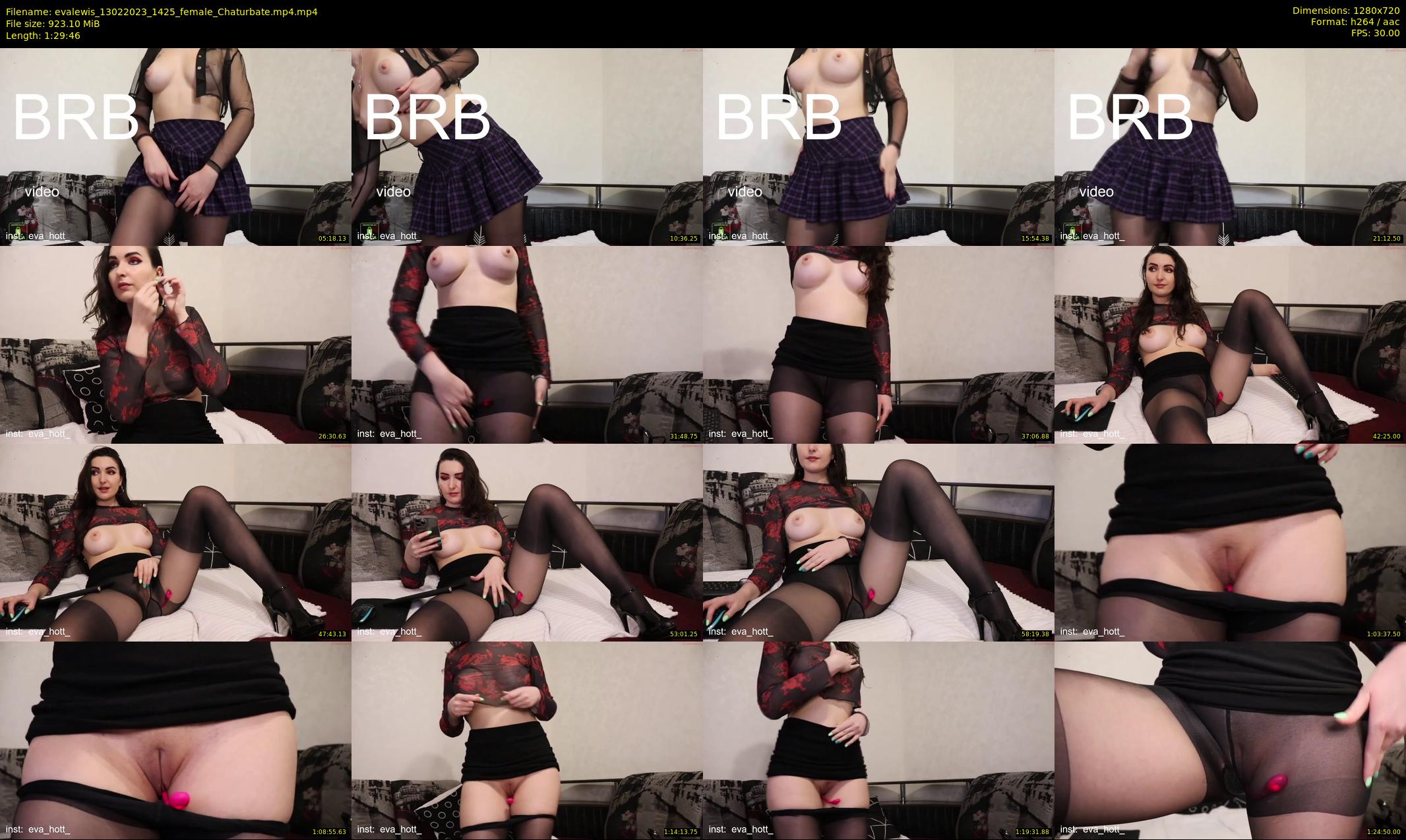 evalewis — 90 minute Chaturbate female cam show recording, 720p, Feb 13, 2023