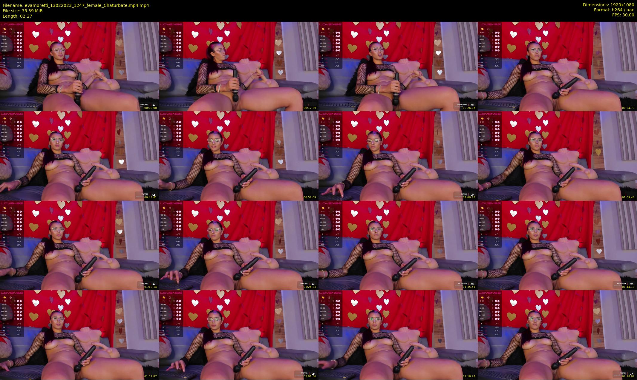 evamoretti — 3 minute Chaturbate female cam show recording, 1080p, Feb 13, 2023