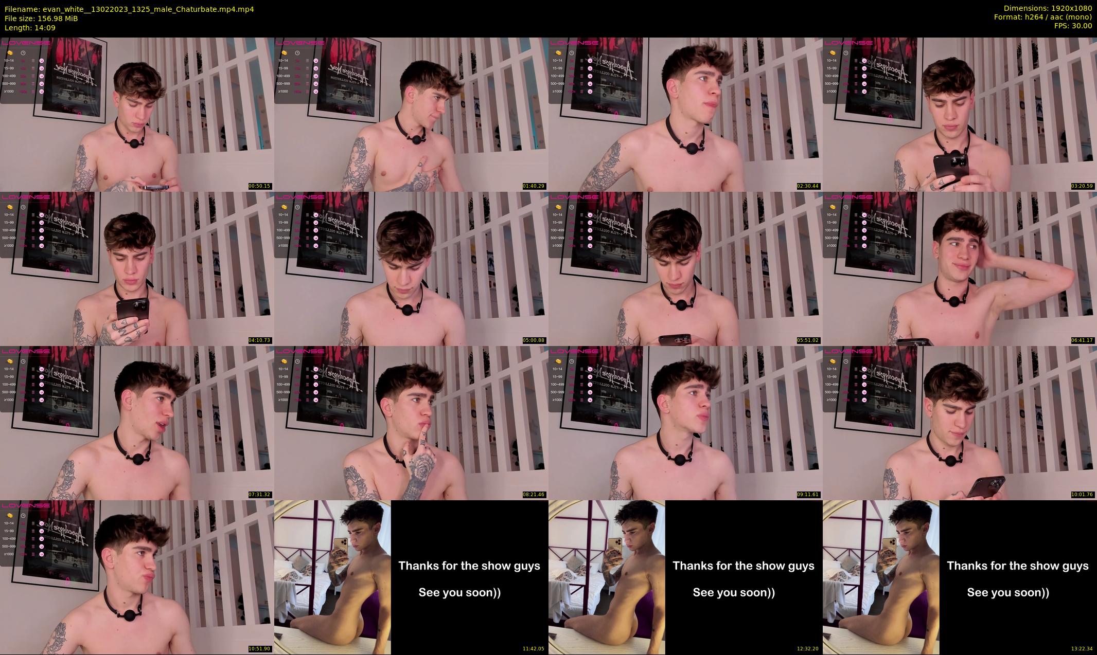 evan_white_ — 15 minute Chaturbate male cam show recording, 1080p, Feb 13, 2023