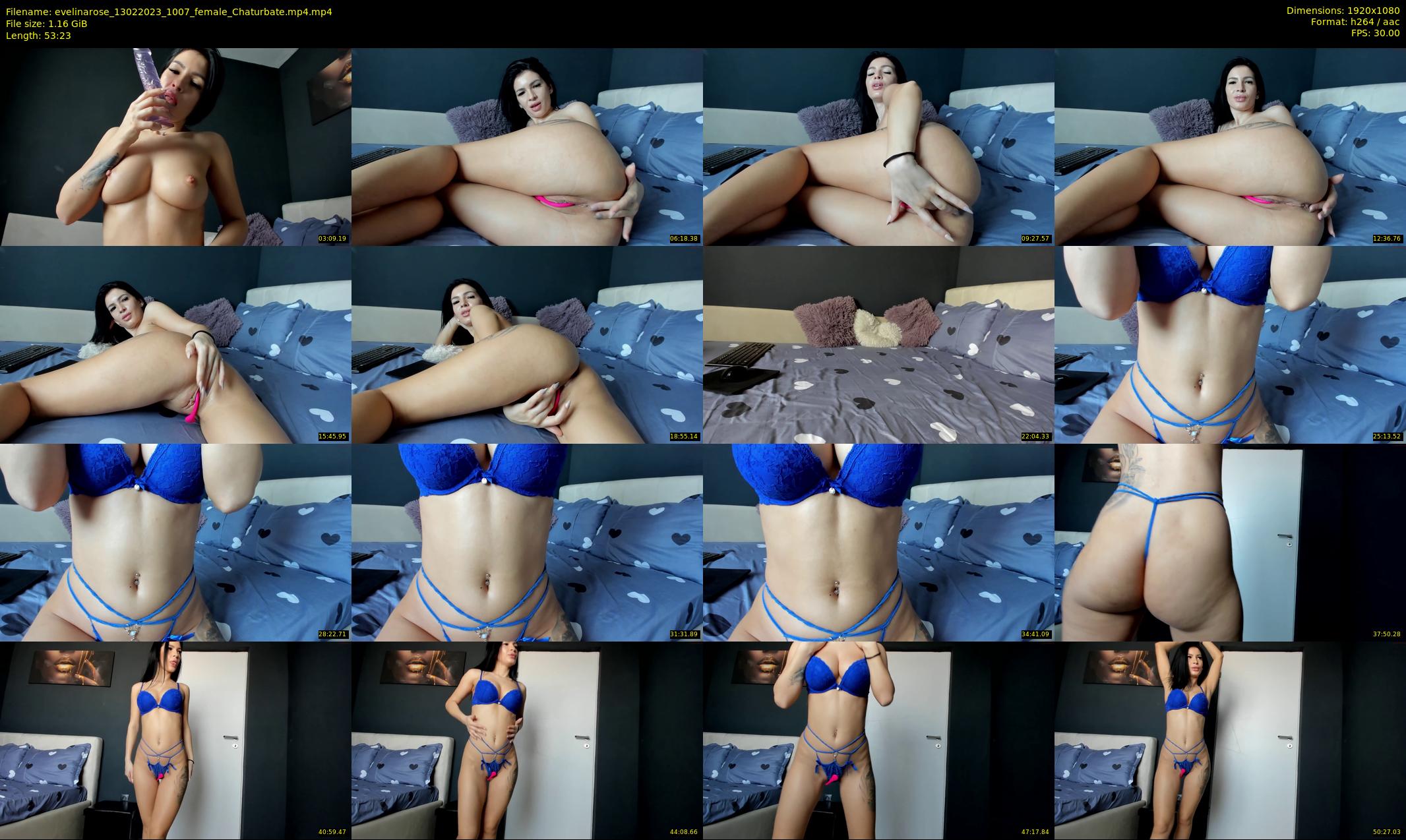 evelinarose — 54 minute Chaturbate female cam show recording, 1080p, Feb 13, 2023