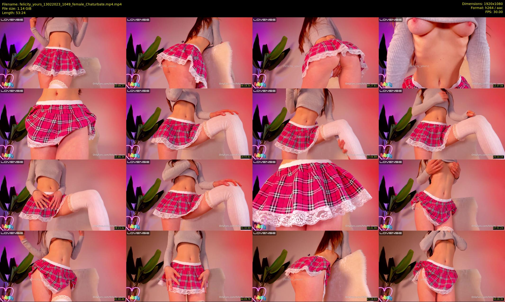 felicity_yours — 54 minute Chaturbate female cam show recording, 1080p, Feb 13, 2023