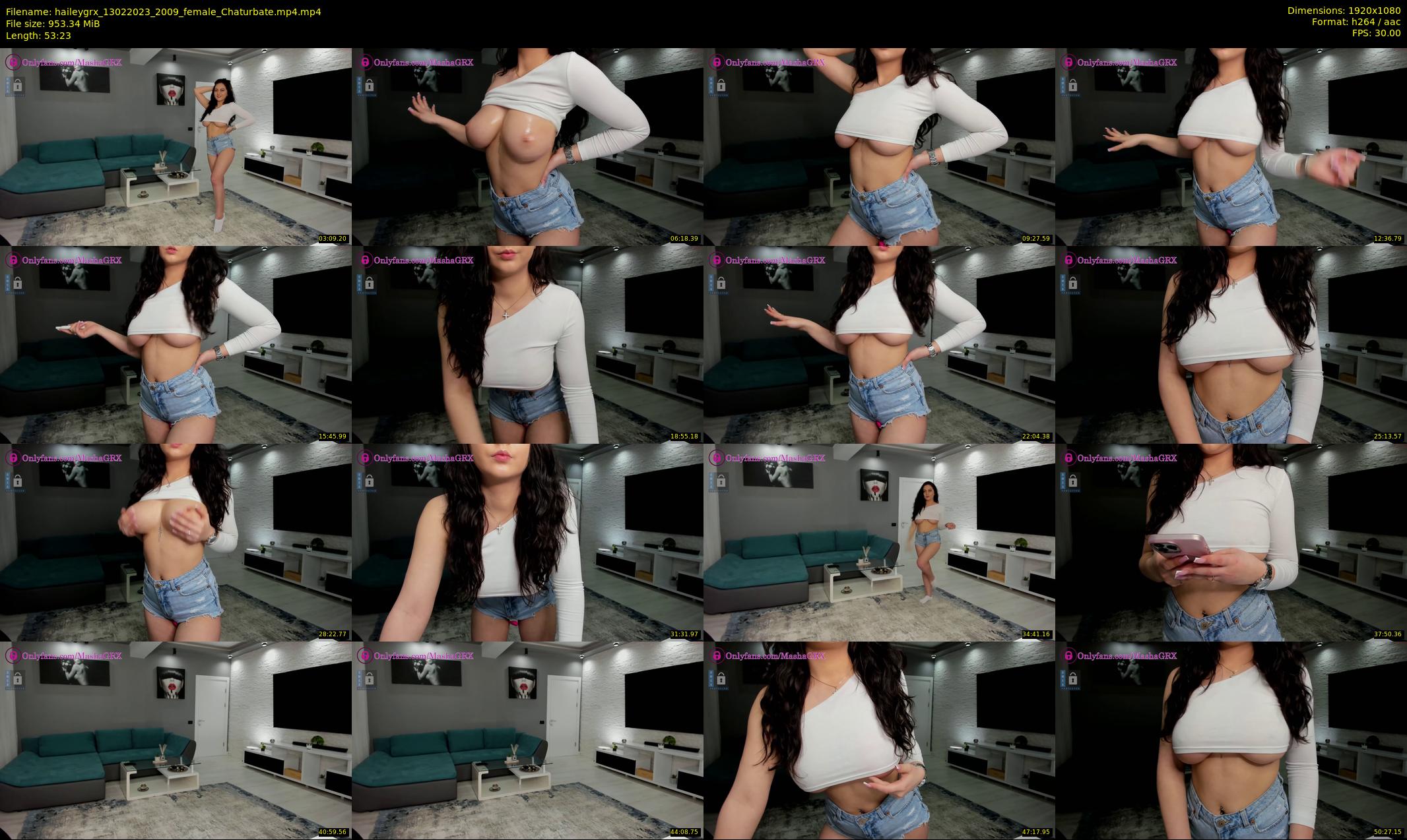 haileygrx — 54 minute Chaturbate female cam show recording, 1080p, Feb 13, 2023