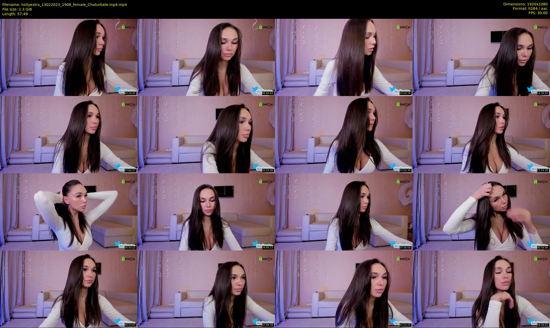 hollyextra — 58 minute Chaturbate female cam show recording, 1080p, Feb 13, 2023