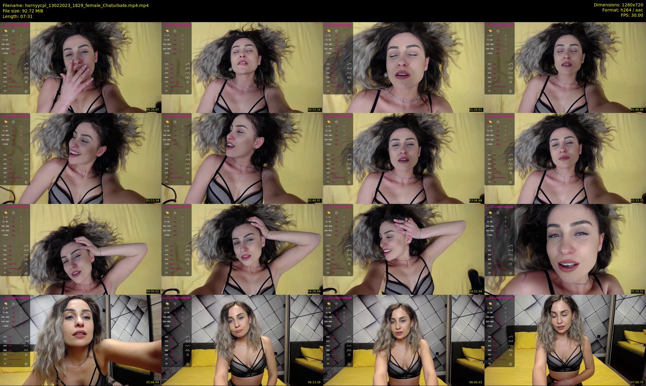 hornyycpl — 8 minute Chaturbate couple cam show recording, 720p, Feb 13, 2023