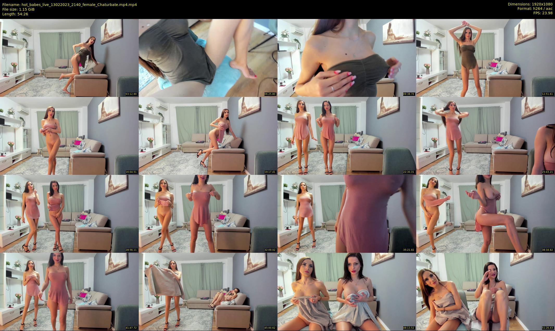 hot_babes_live — 55 minute Chaturbate female cam show recording, 1080p, Feb 13, 2023
