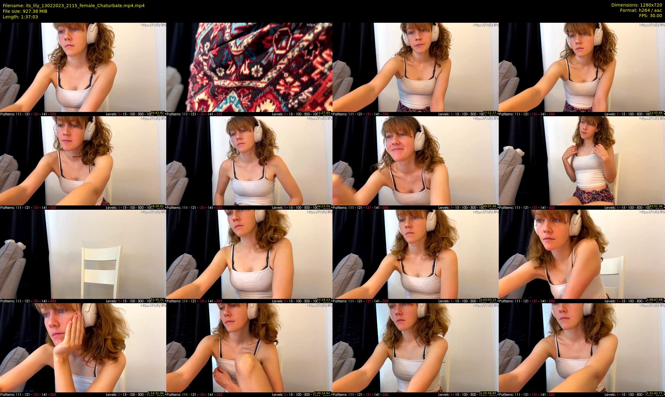 its_lily — 98 minute Chaturbate female cam show recording, 720p, Feb 13, 2023