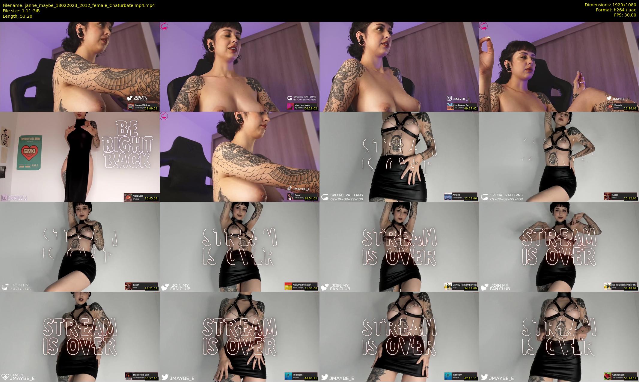 janne_maybe — 54 minute Chaturbate female cam show recording, 1080p, Feb 13, 2023