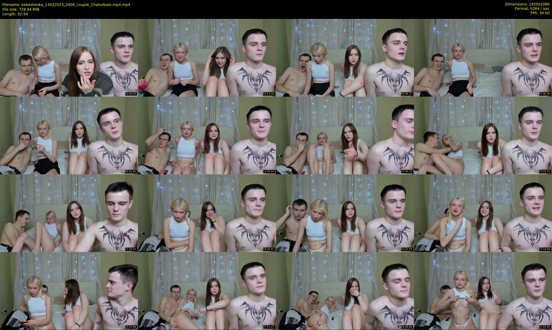 kebesheska — 33 minute Chaturbate couple cam show recording, 1080p, Feb 13, 2023