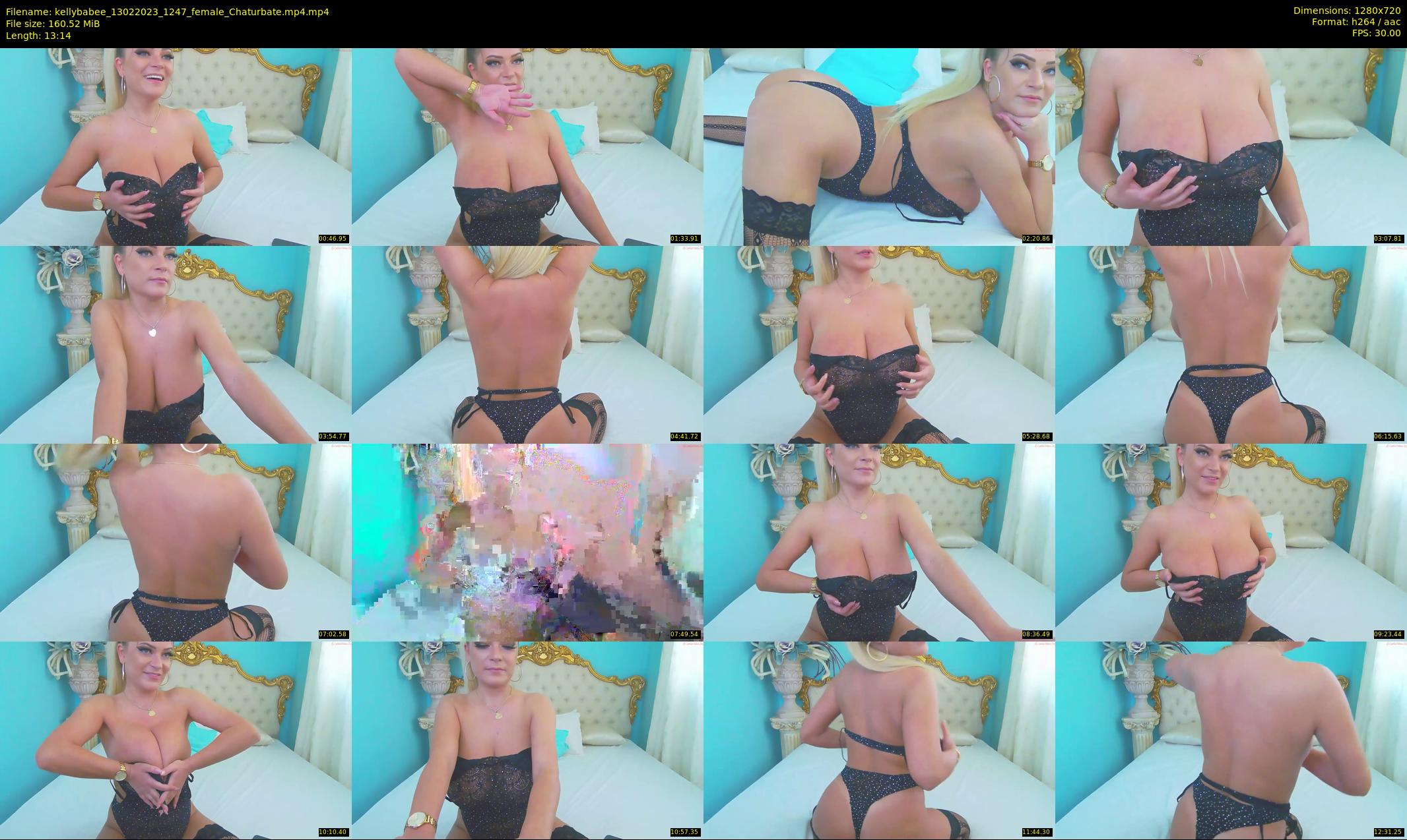 kellybabee — 14 minute Chaturbate female cam show recording, 720p, Feb 13, 2023