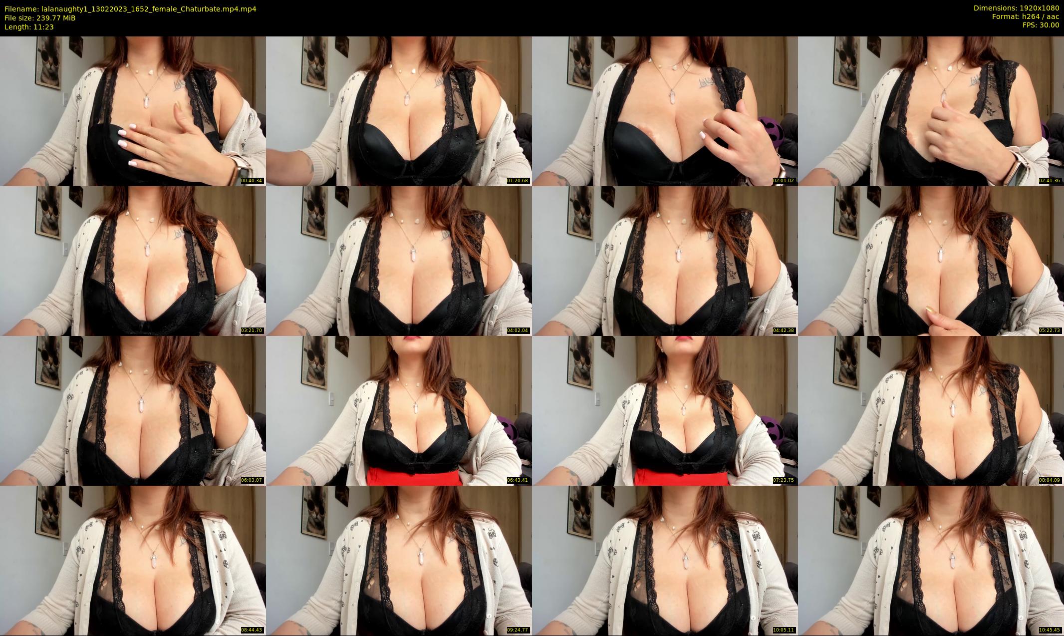 lalanaughty1 — 12 minute Chaturbate female cam show recording, 1080p, Feb 13, 2023