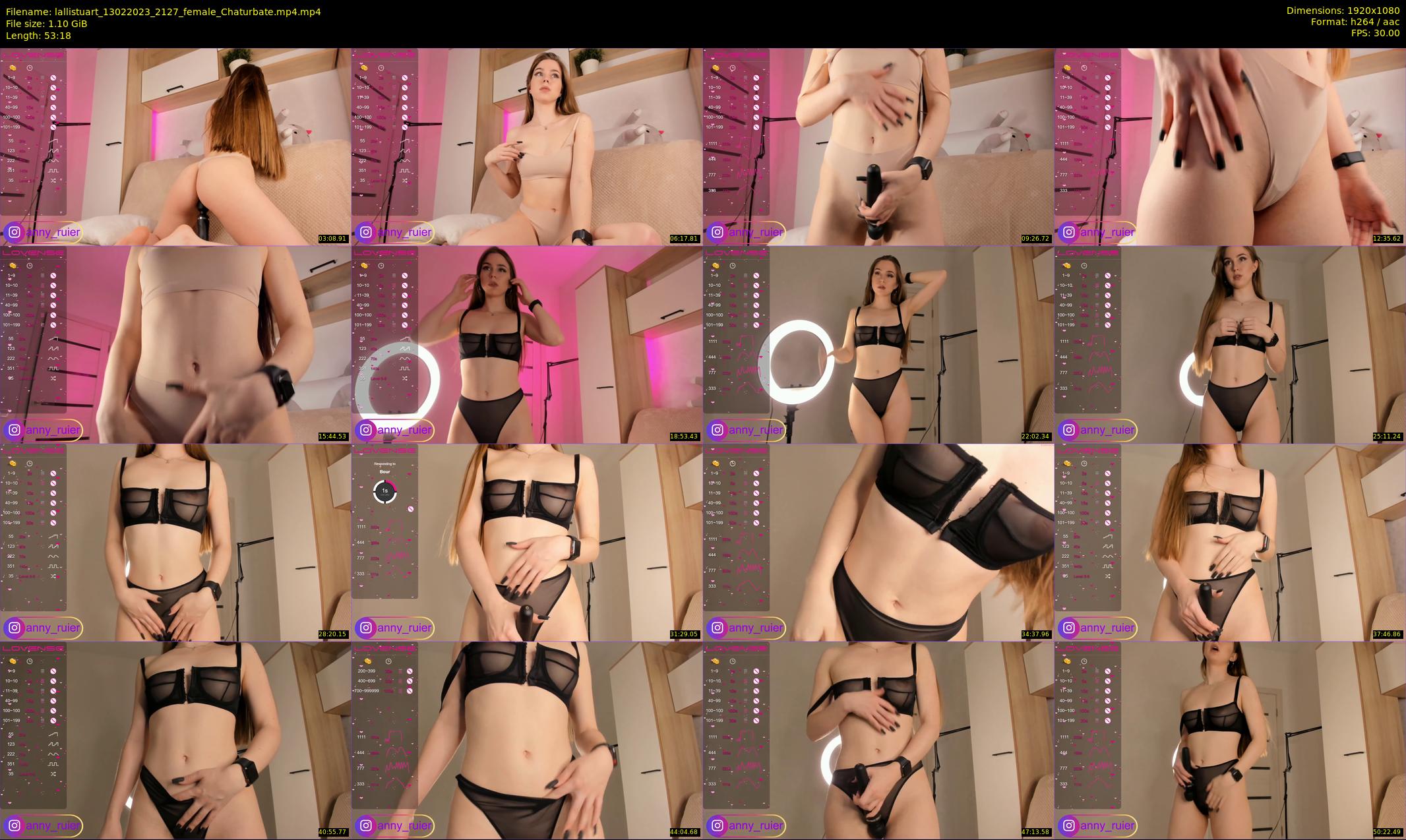 lallistuart — 54 minute Chaturbate female cam show recording, 1080p, Feb 13, 2023