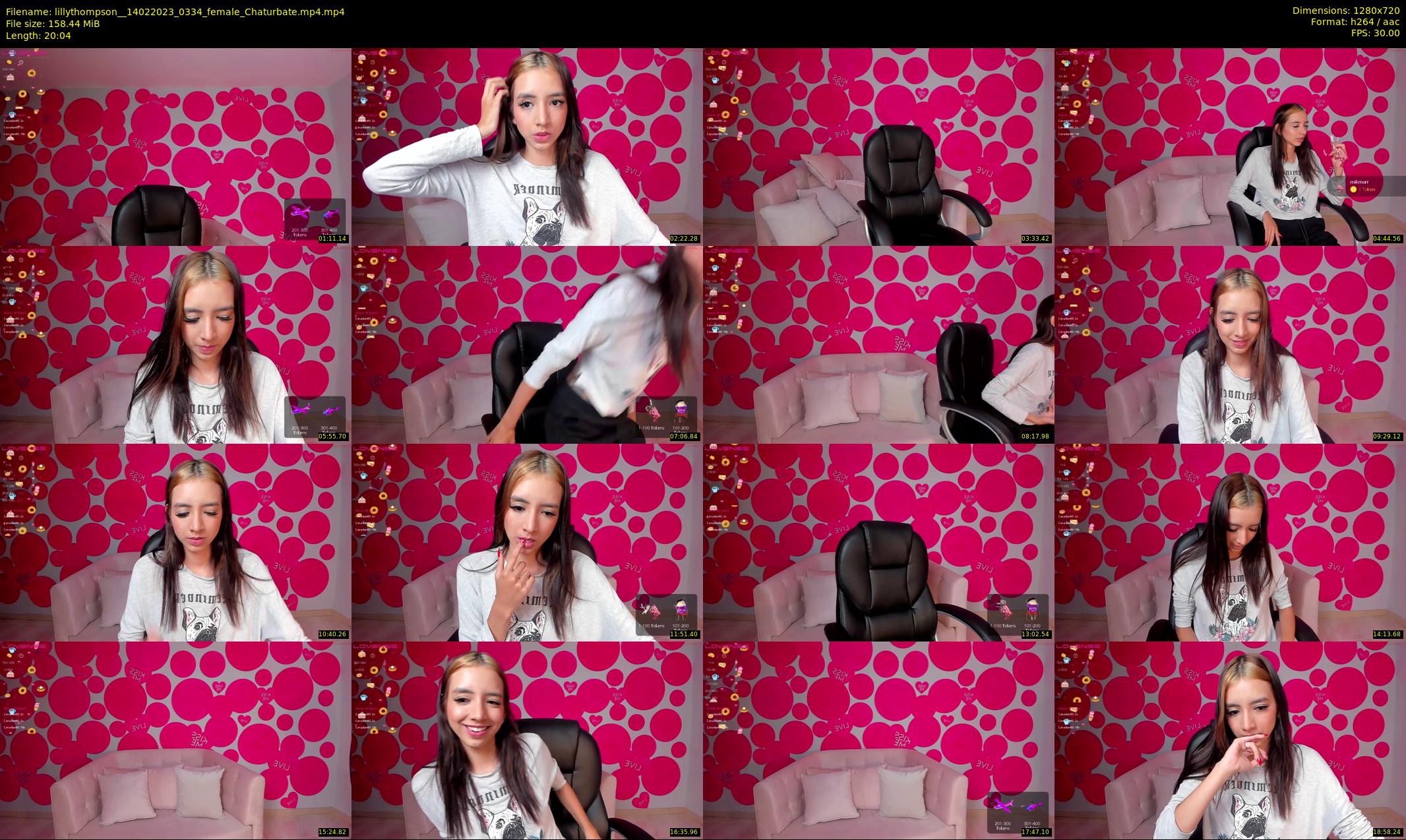 lillythompson_ — 21 minute Chaturbate female cam show recording, 720p, Feb 14, 2023