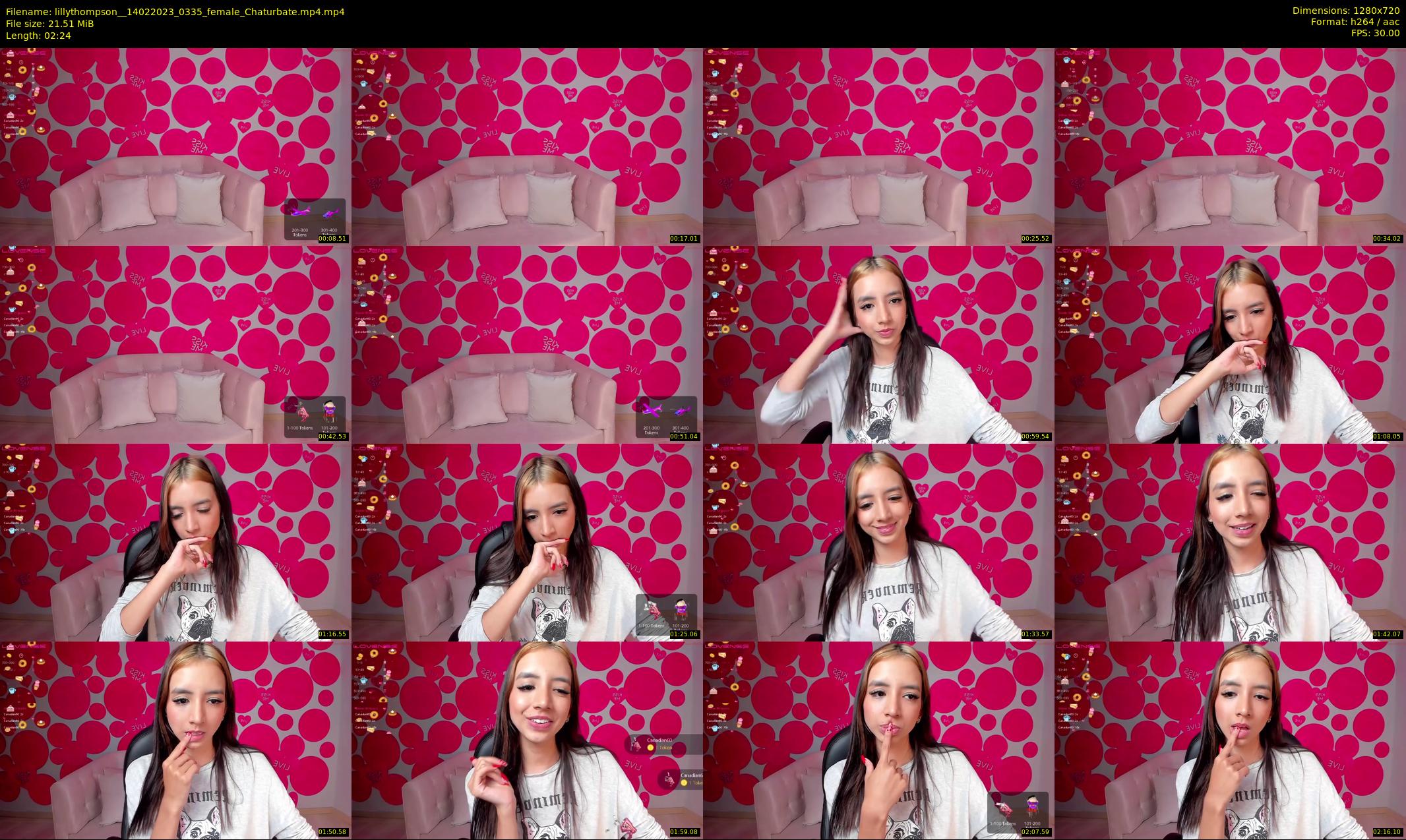 lillythompson_ — 3 minute Chaturbate female cam show recording, 720p, Feb 14, 2023