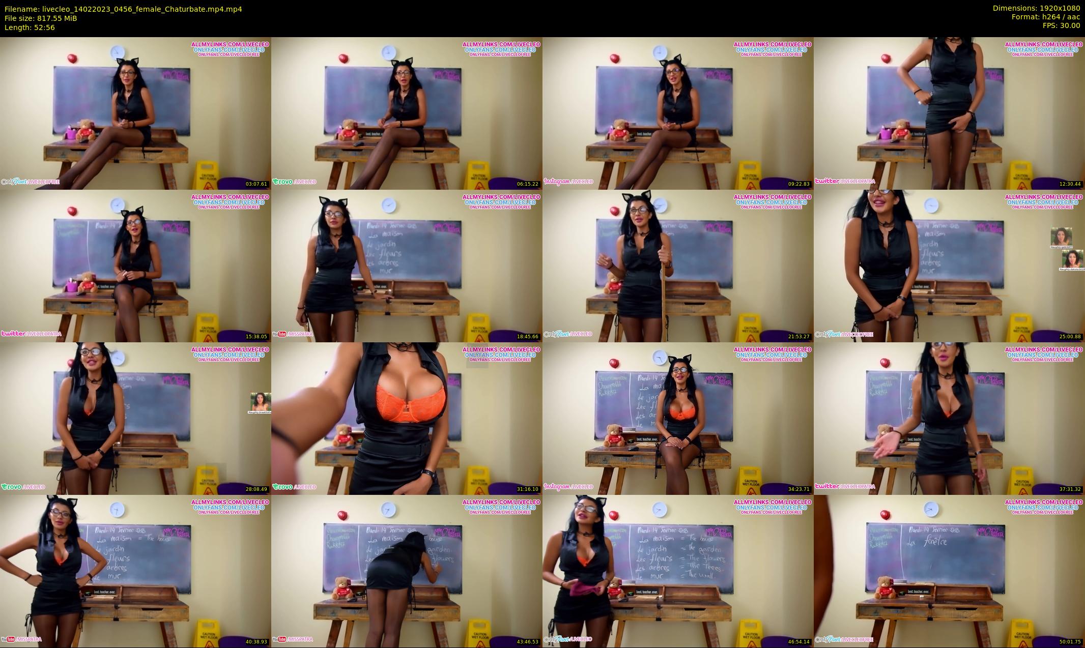 livecleo — 53 minute Chaturbate female cam show recording, 1080p, Feb 14, 2023