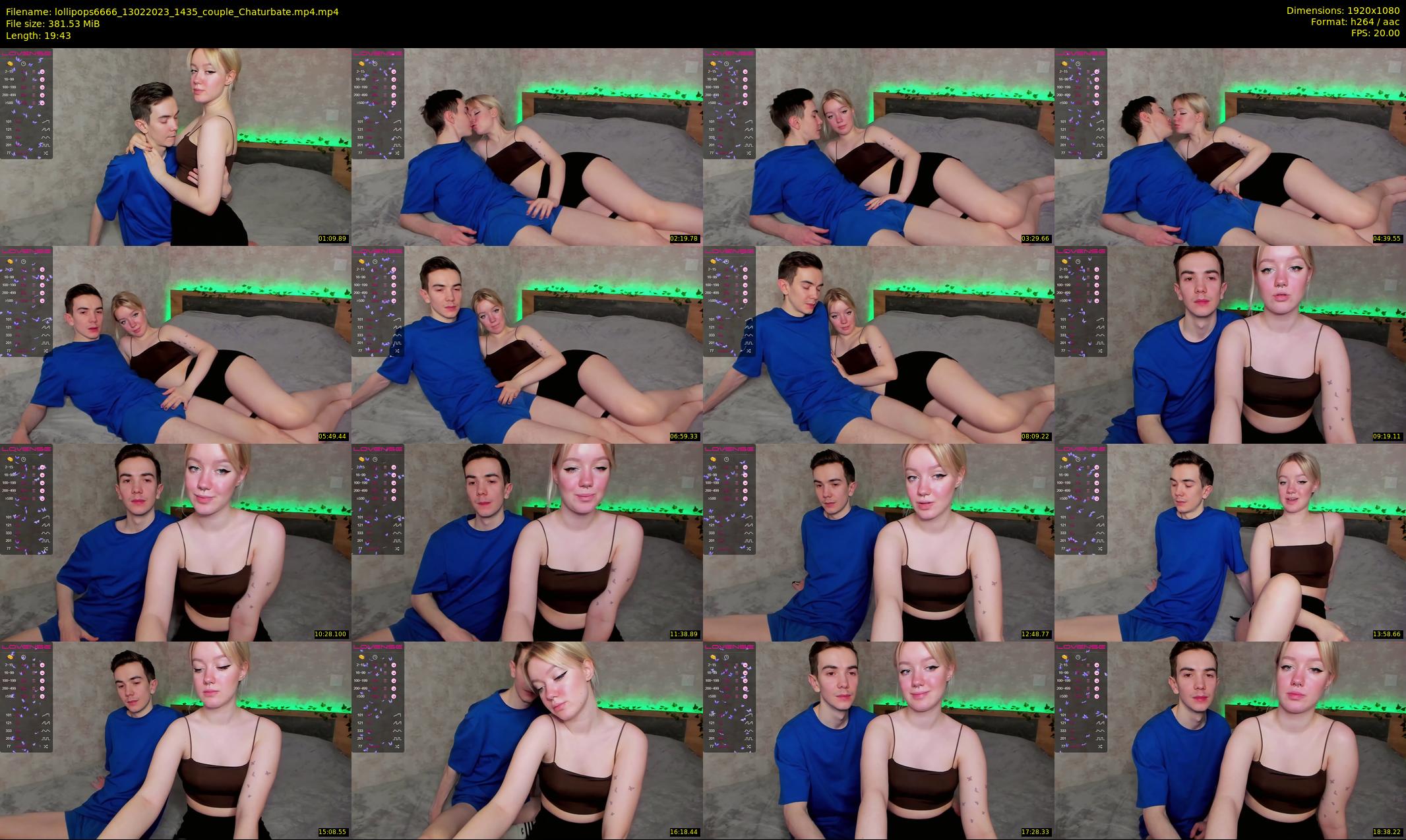 lollipops6666 — 20 minute Chaturbate couple cam show recording, 1080p, Feb 13, 2023