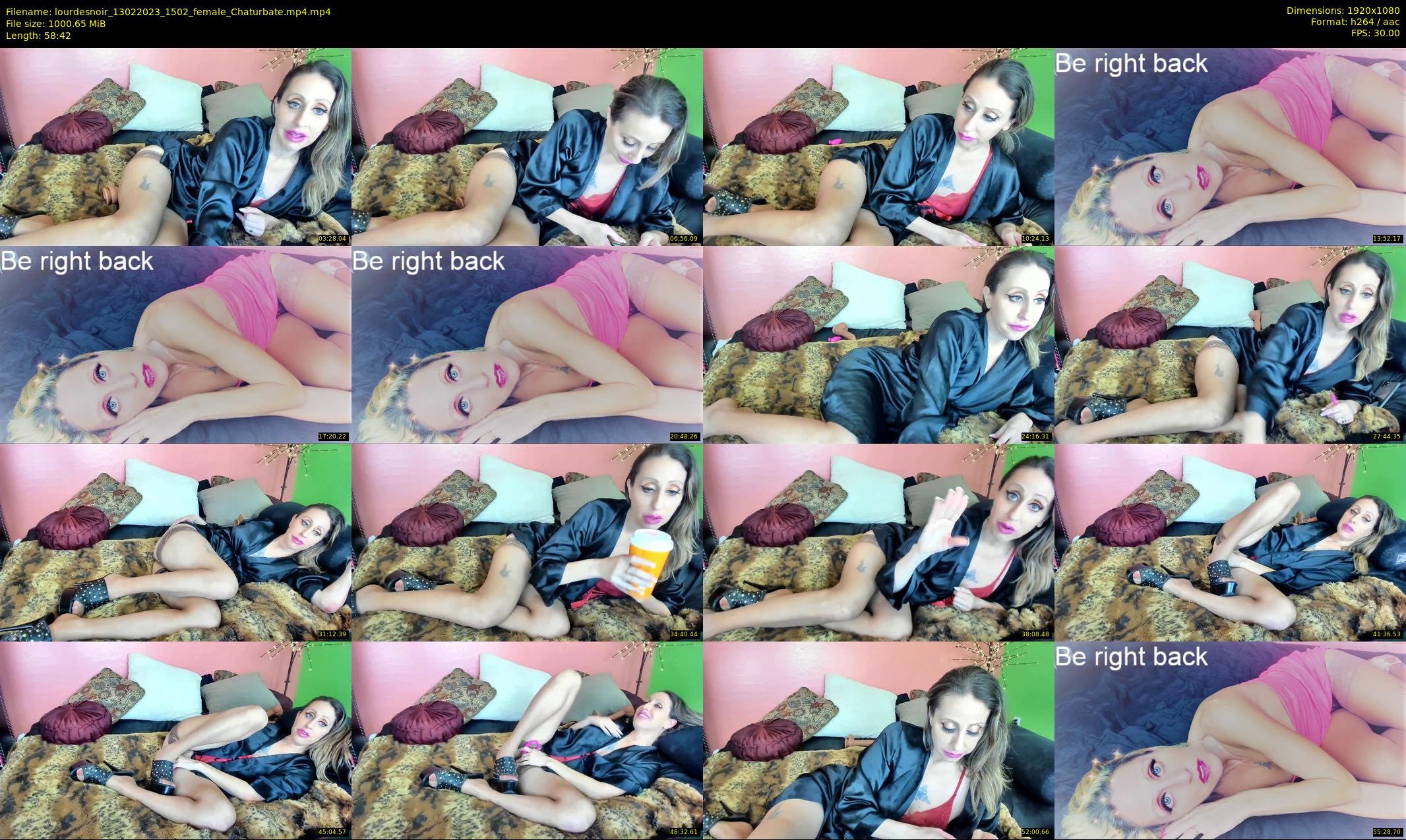 lourdesnoir — 59 minute Chaturbate female cam show recording, 1080p, Feb 13, 2023