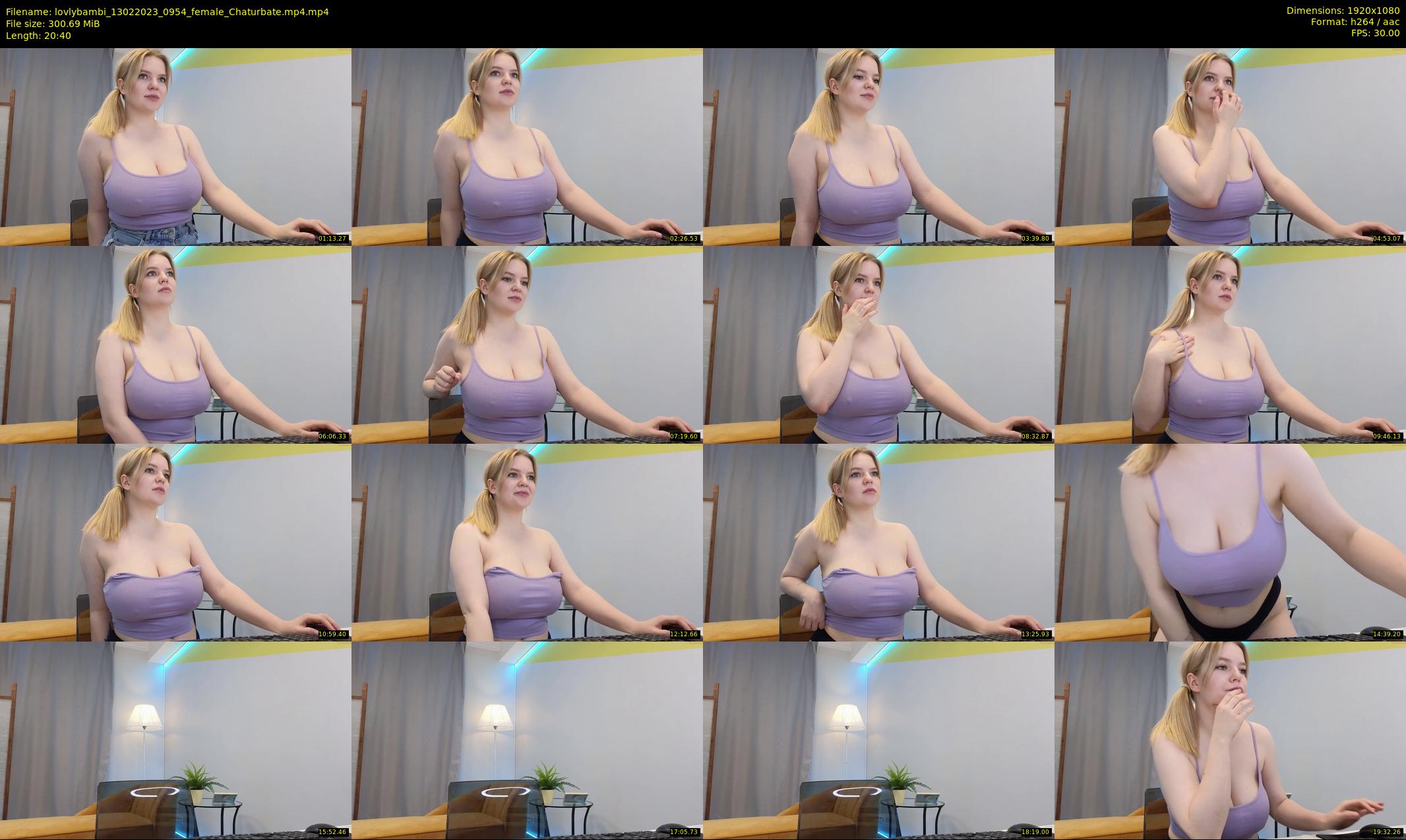 lovlybambi — 21 minute Chaturbate female cam show recording, 1080p, Feb 13, 2023
