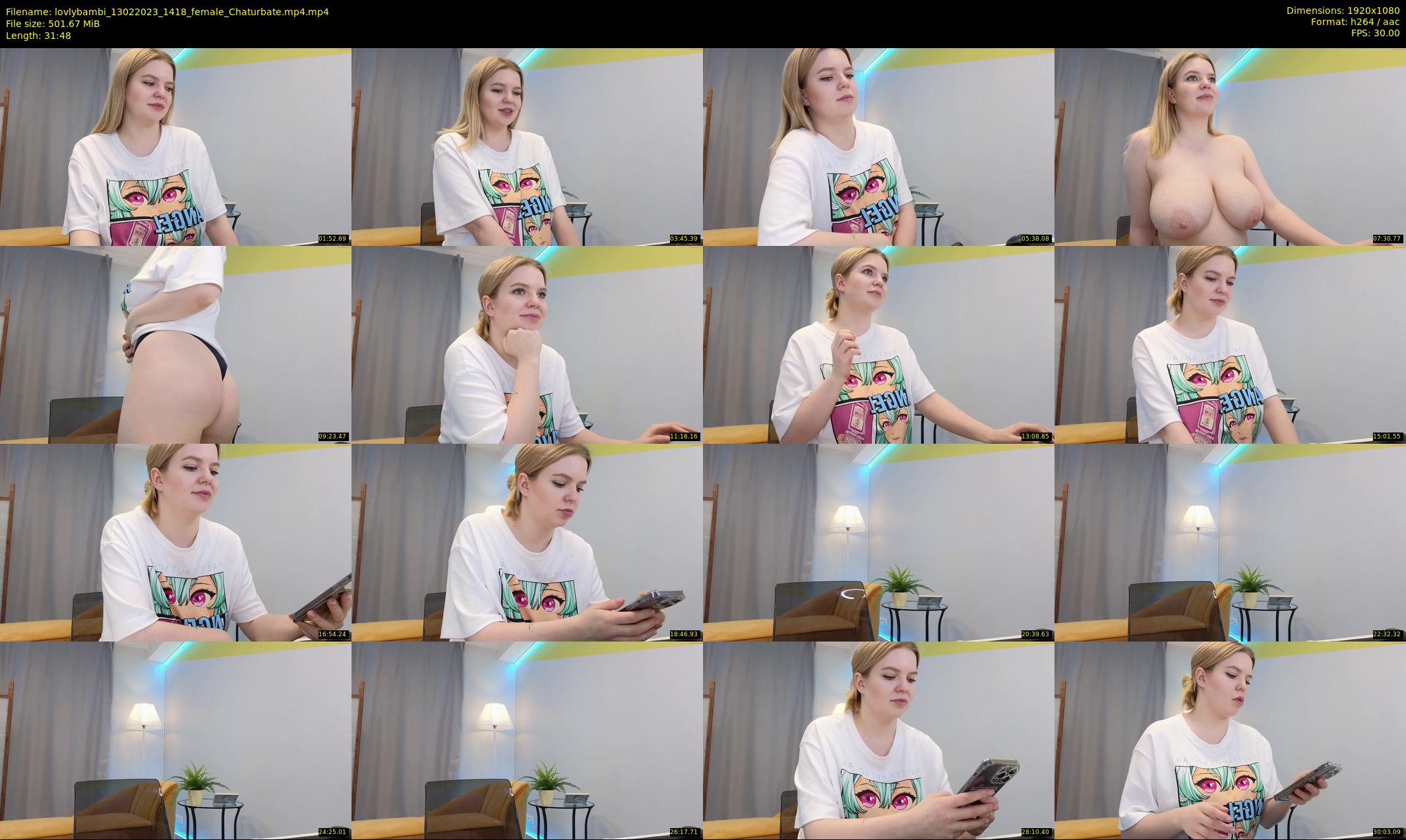 lovlybambi — 32 minute Chaturbate female cam show recording, 1080p, Feb 13, 2023