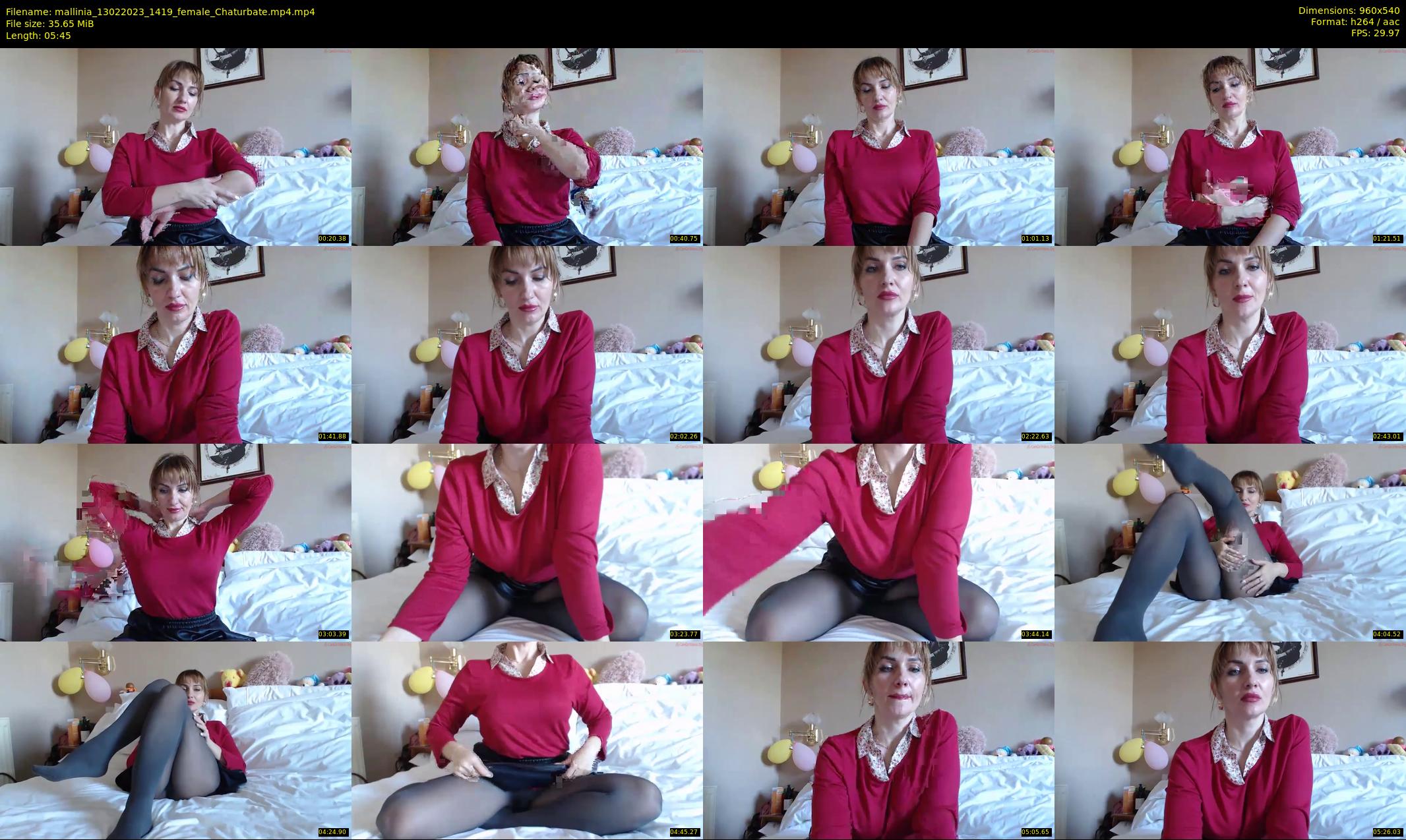 mallinia — 6 minute Chaturbate female cam show recording, 480p, Feb 13, 2023