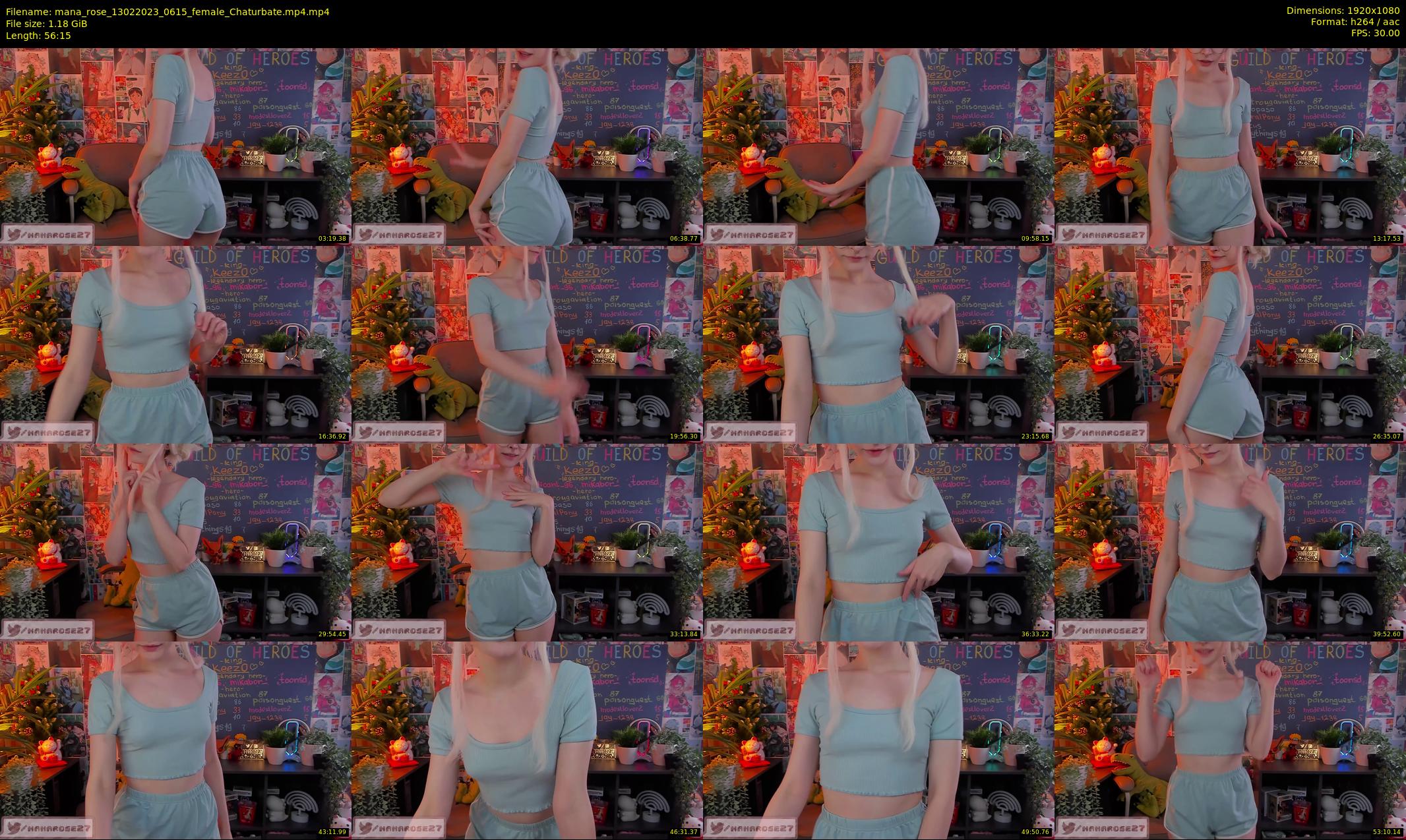 mana_rose — 57 minute Chaturbate female cam show recording, 1080p, Feb 13, 2023