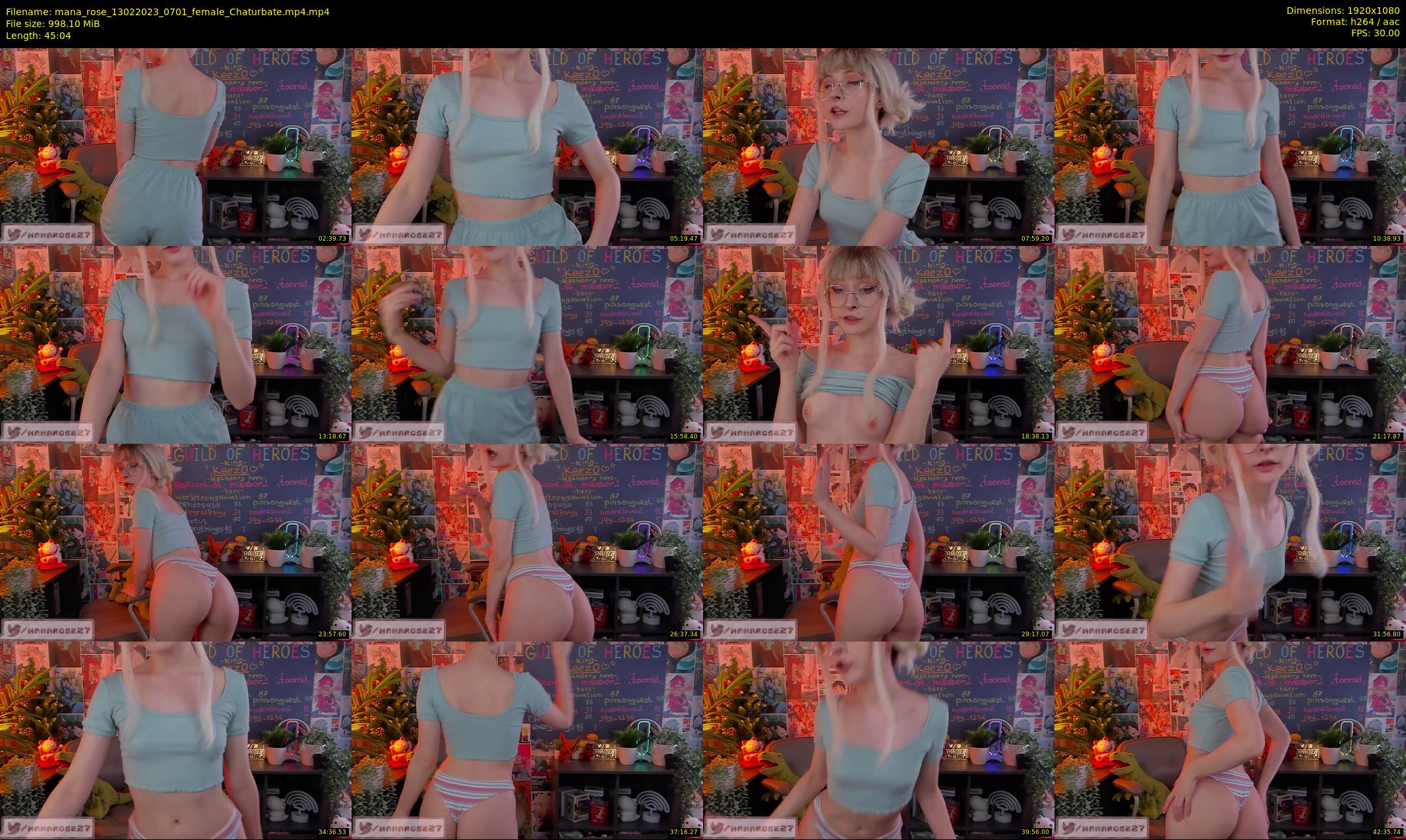 mana_rose — 46 minute Chaturbate female cam show recording, 1080p, Feb 13, 2023