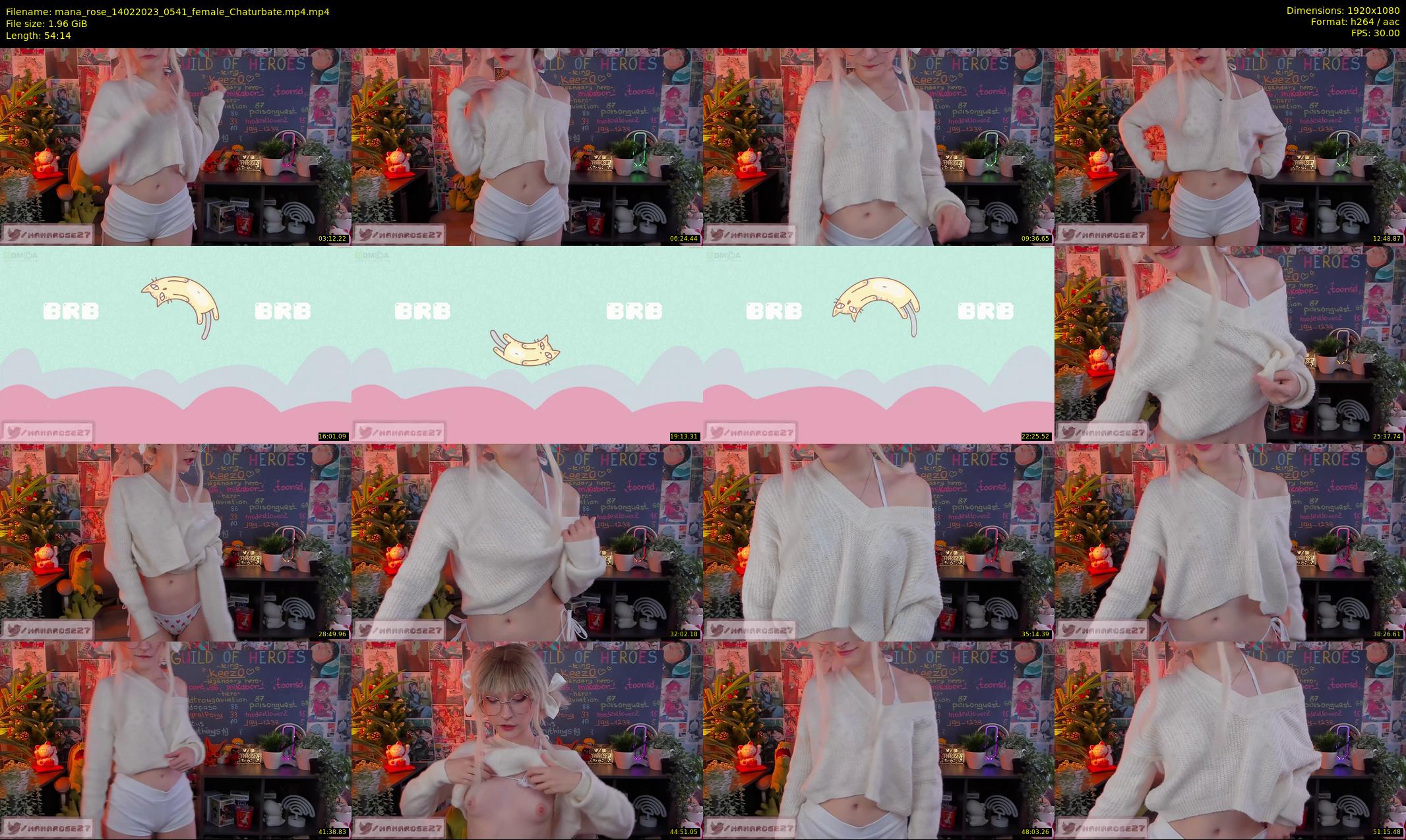 mana_rose — 55 minute Chaturbate female cam show recording, 1080p, Feb 14, 2023