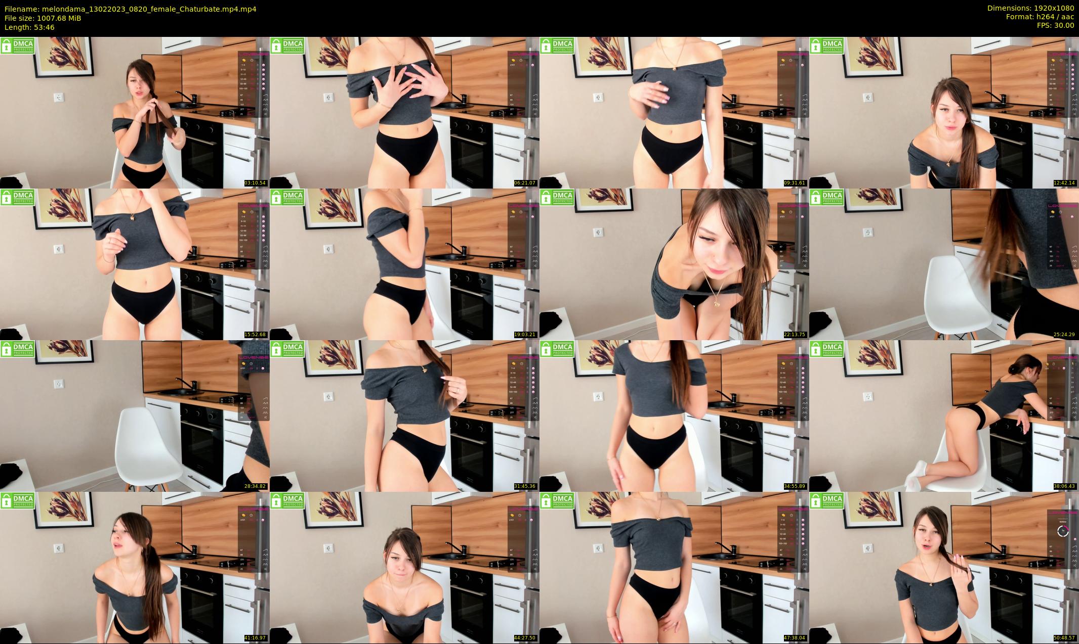 melondama — 54 minute Chaturbate female cam show recording, 1080p, Feb 13, 2023
