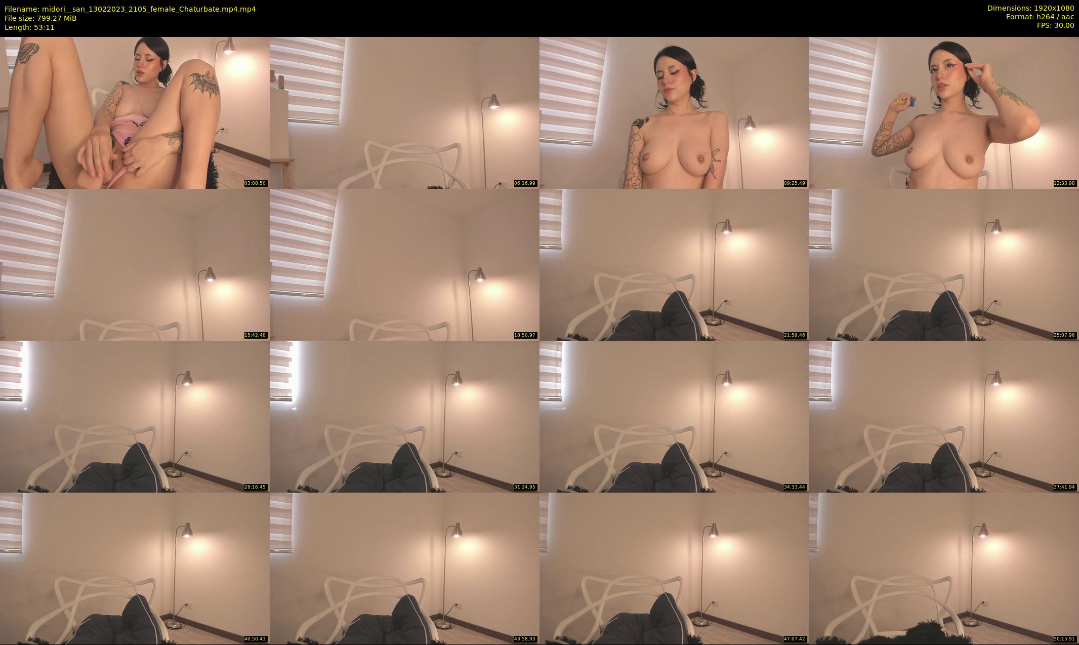 midori__san — 54 minute Chaturbate female cam show recording, 1080p, Feb 13, 2023