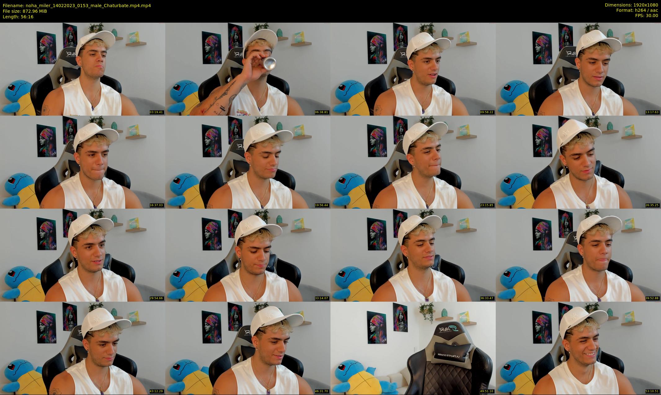 noha_miler — 57 minute Chaturbate male cam show recording, 1080p, Feb 14, 2023