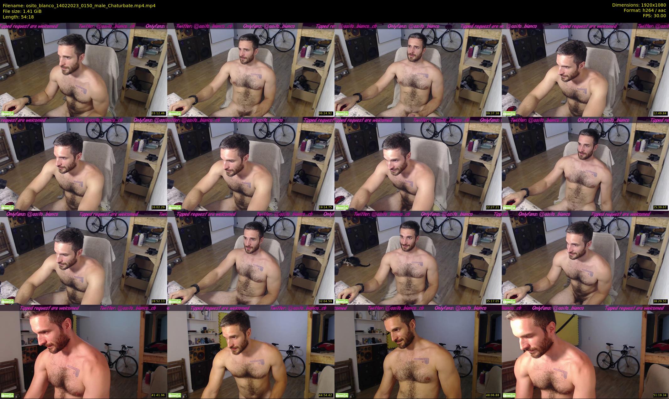 osito_blanco — 55 minute Chaturbate male cam show recording, 1080p, Feb 14, 2023