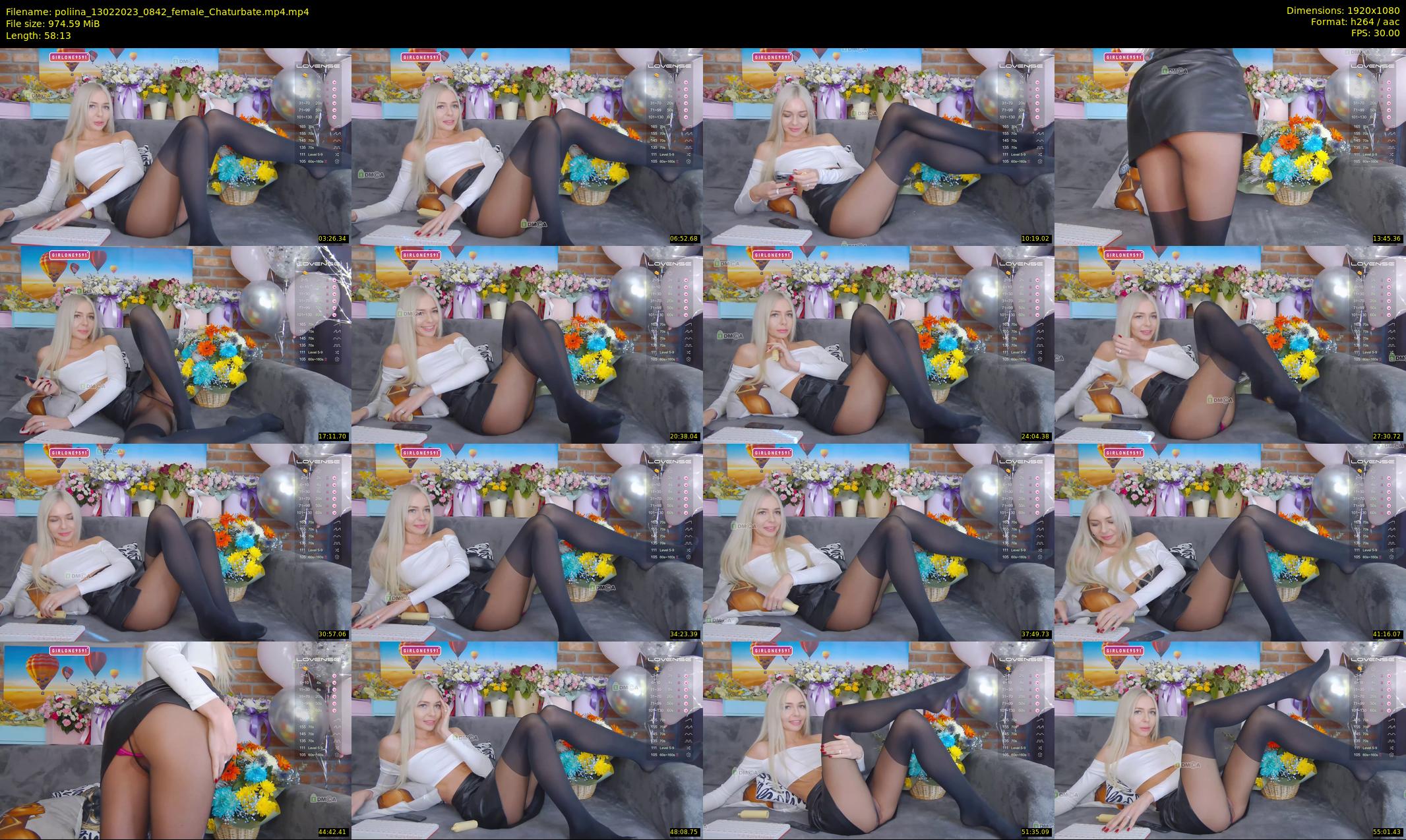 poliina — 59 minute Chaturbate female cam show recording, 1080p, Feb 13, 2023