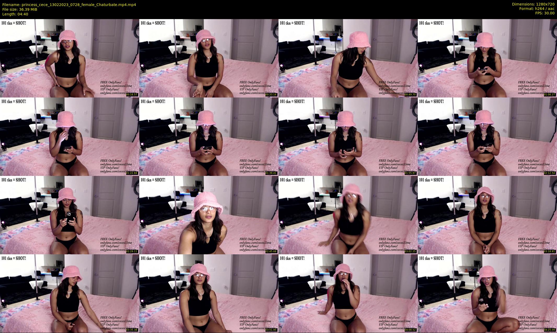 princess_cece — 5 minute Chaturbate female cam show recording, 720p, Feb 13, 2023