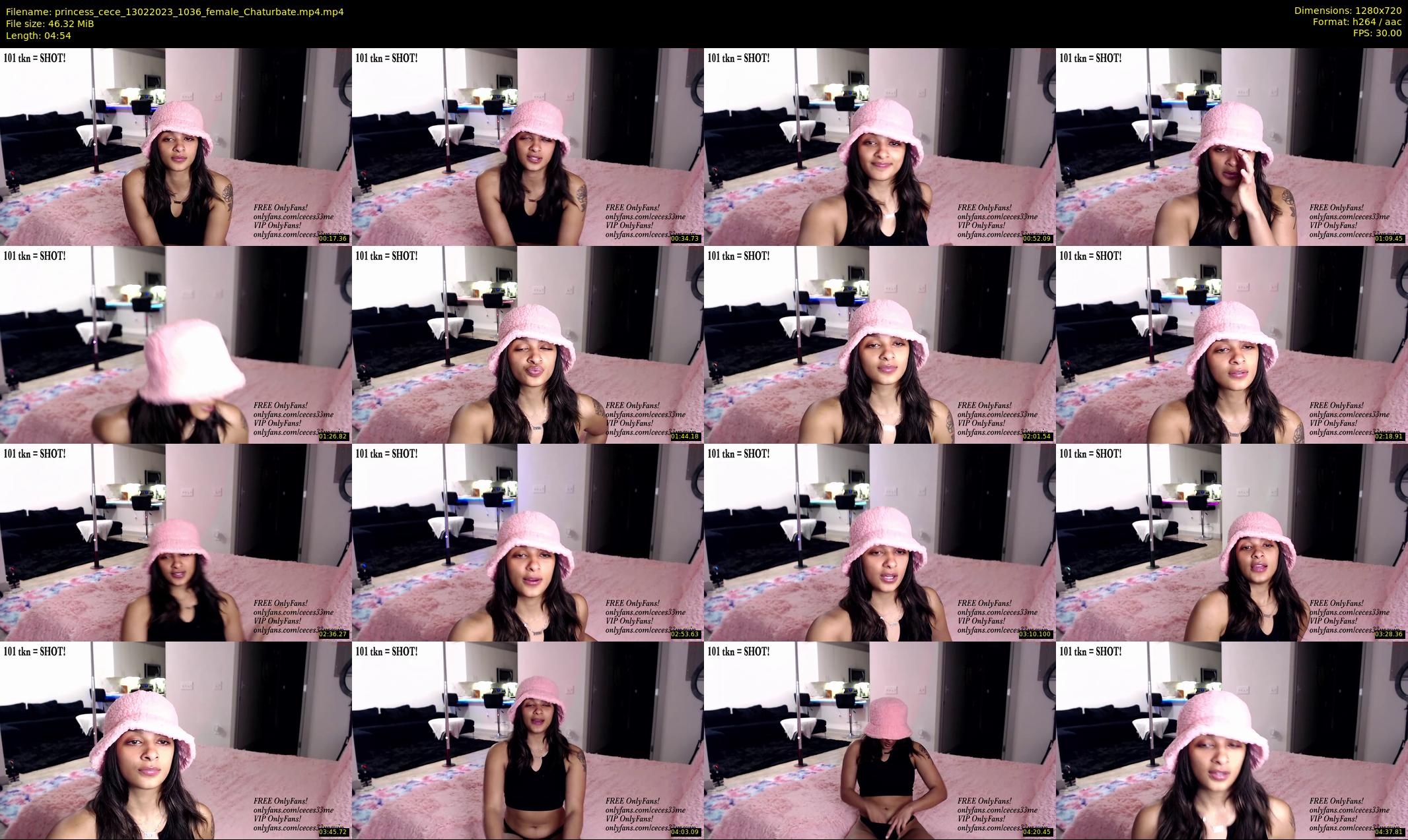 princess_cece — 5 minute Chaturbate female cam show recording, 720p, Feb 13, 2023