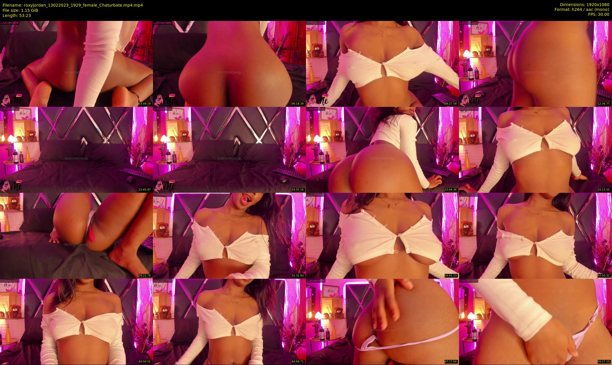 roxyjordan — 54 minute Chaturbate female cam show recording, 1080p, Feb 13, 2023