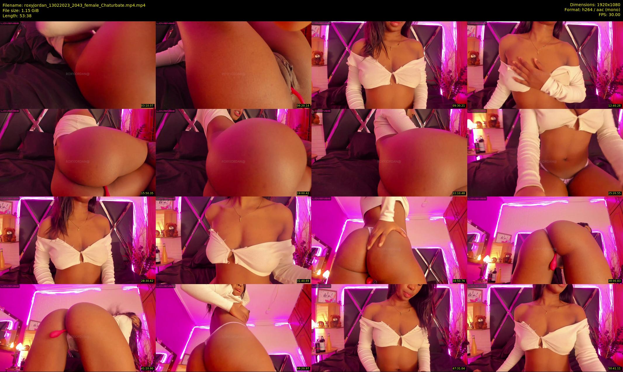 roxyjordan — 54 minute Chaturbate female cam show recording, 1080p, Feb 13, 2023