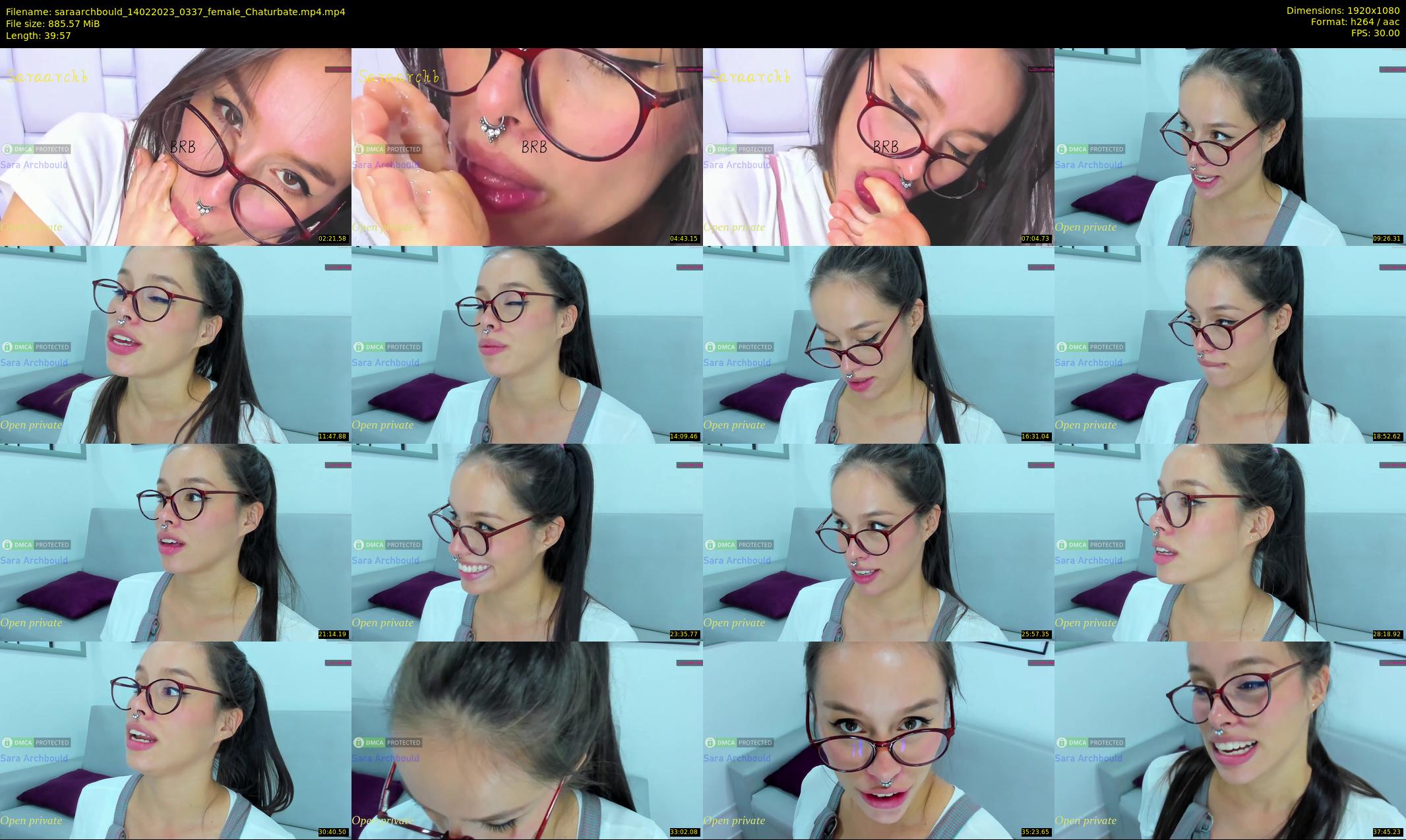 saraarchbould — 40 minute Chaturbate female cam show recording, 1080p, Feb 14, 2023