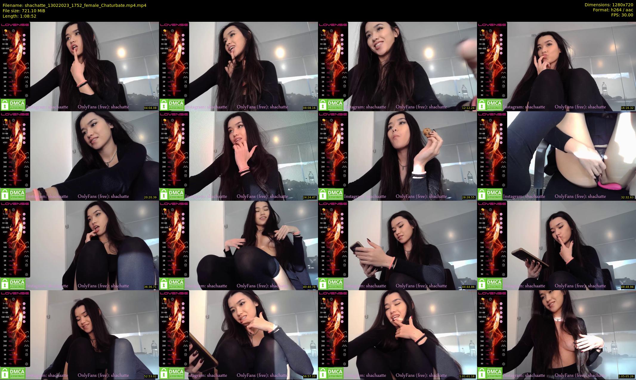 shachatte — 69 minute Chaturbate couple cam show recording, 720p, Feb 13, 2023