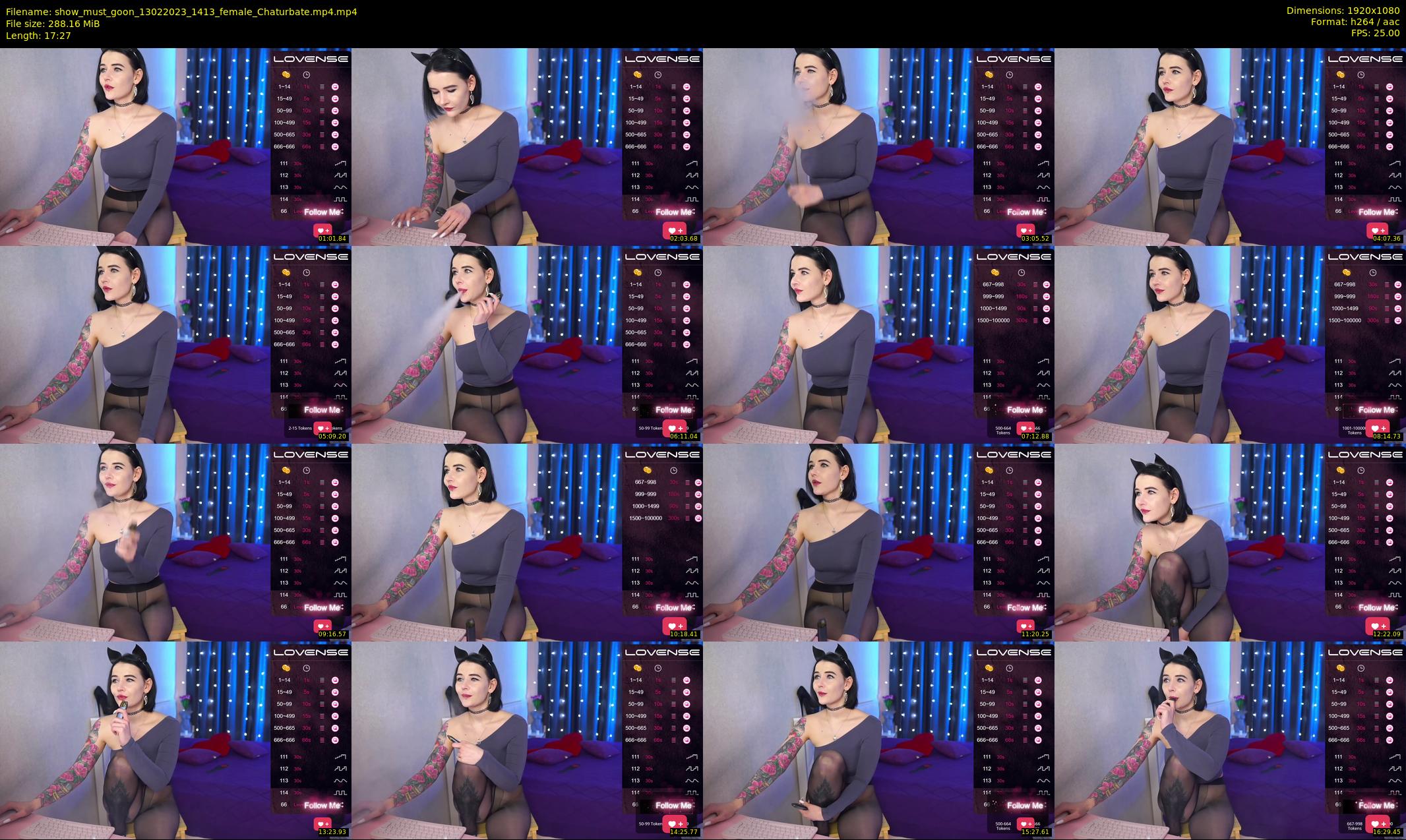 show_must_goon — 18 minute Chaturbate female cam show recording, 1080p, Feb 13, 2023
