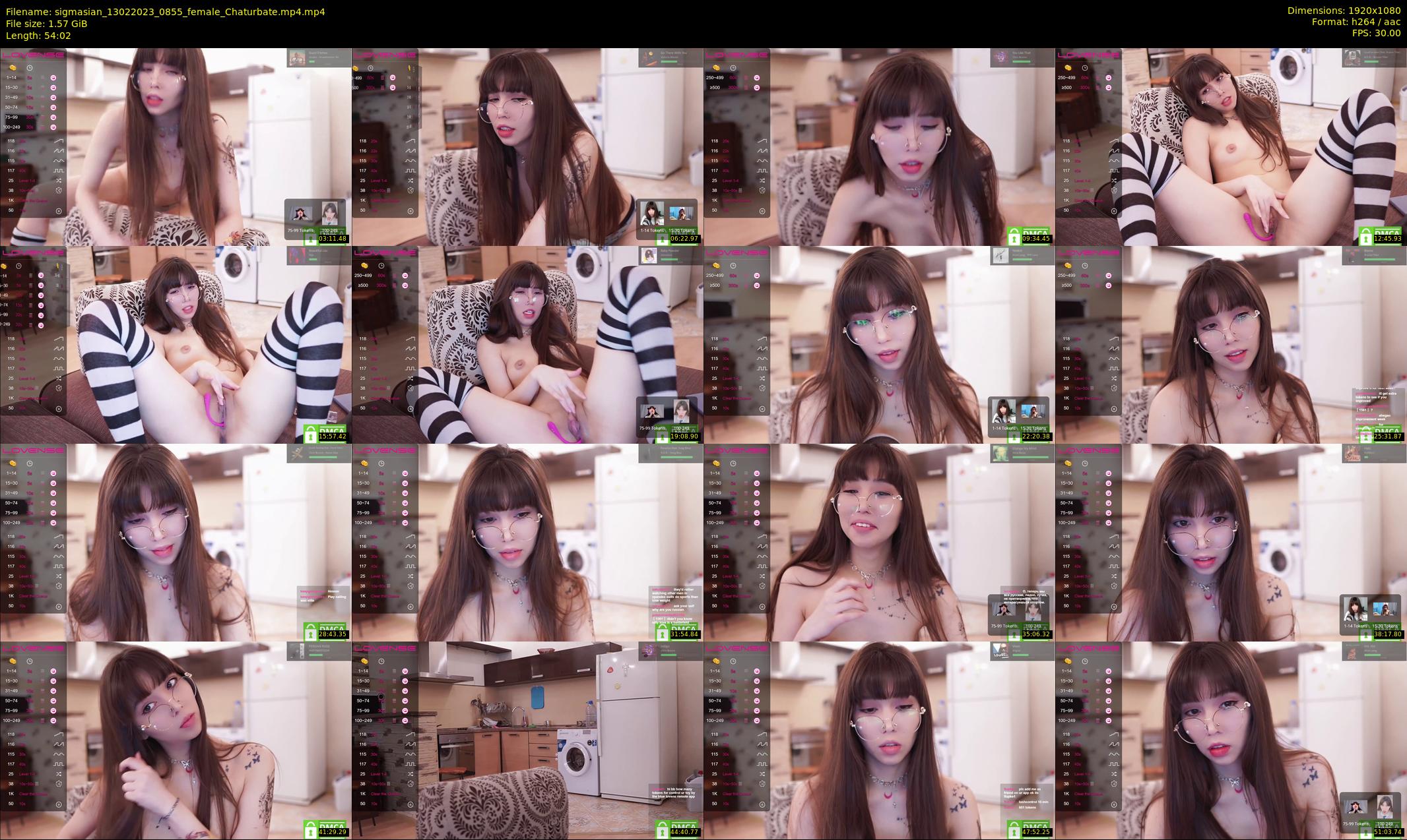 sigmasian — 55 minute Chaturbate female cam show recording, 1080p, Feb 13, 2023