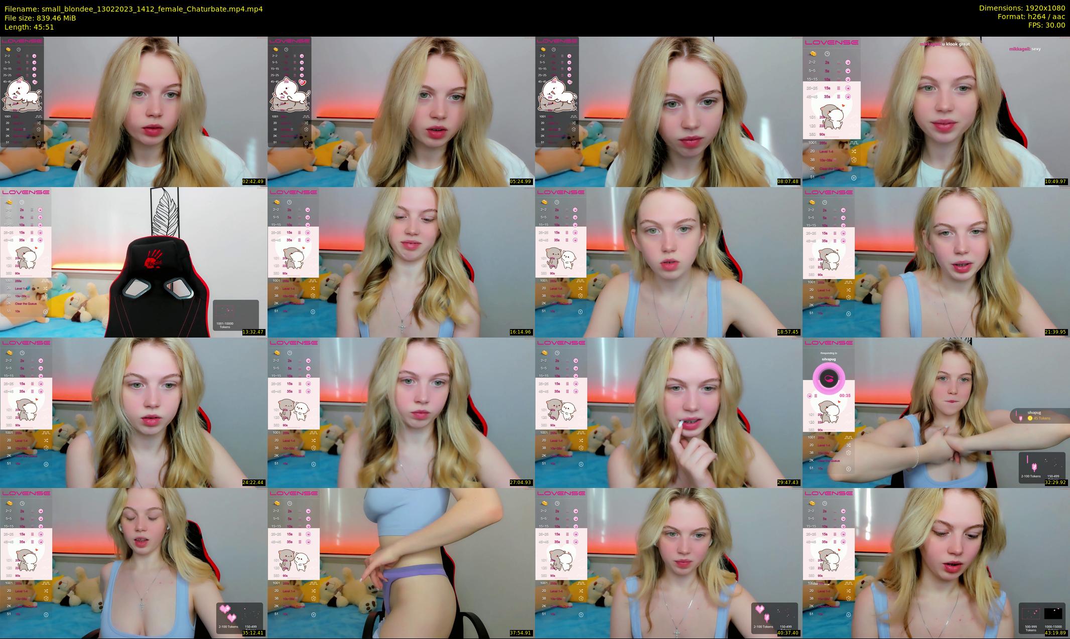 small_blondee — 46 minute Chaturbate female cam show recording, 1080p, Feb 13, 2023