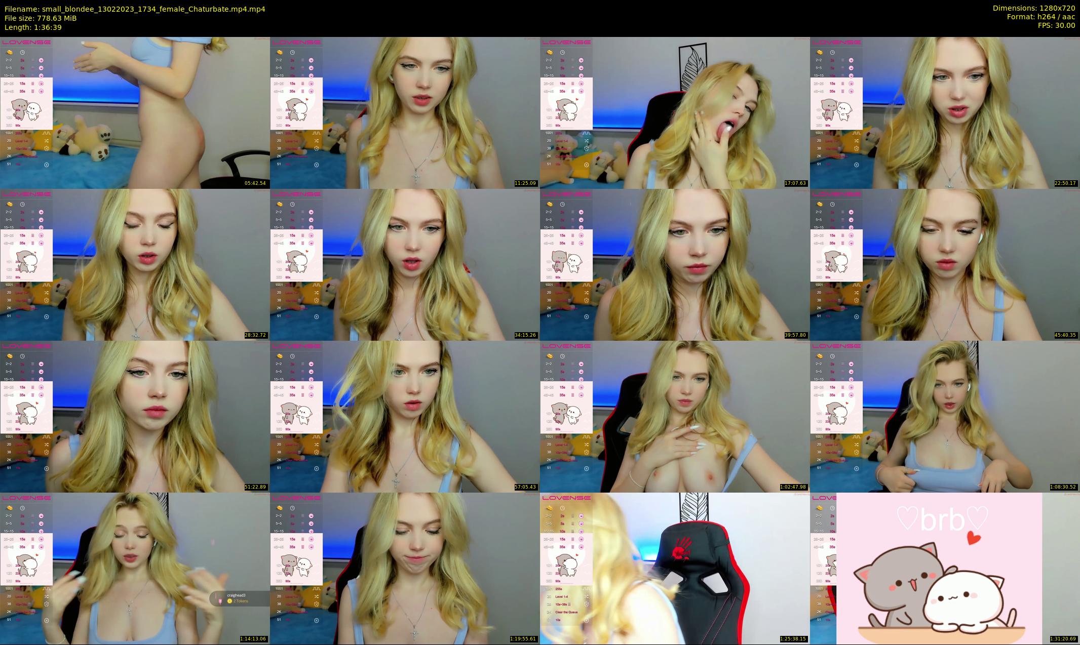 small_blondee — 97 minute Chaturbate female cam show recording, 720p, Feb 13, 2023