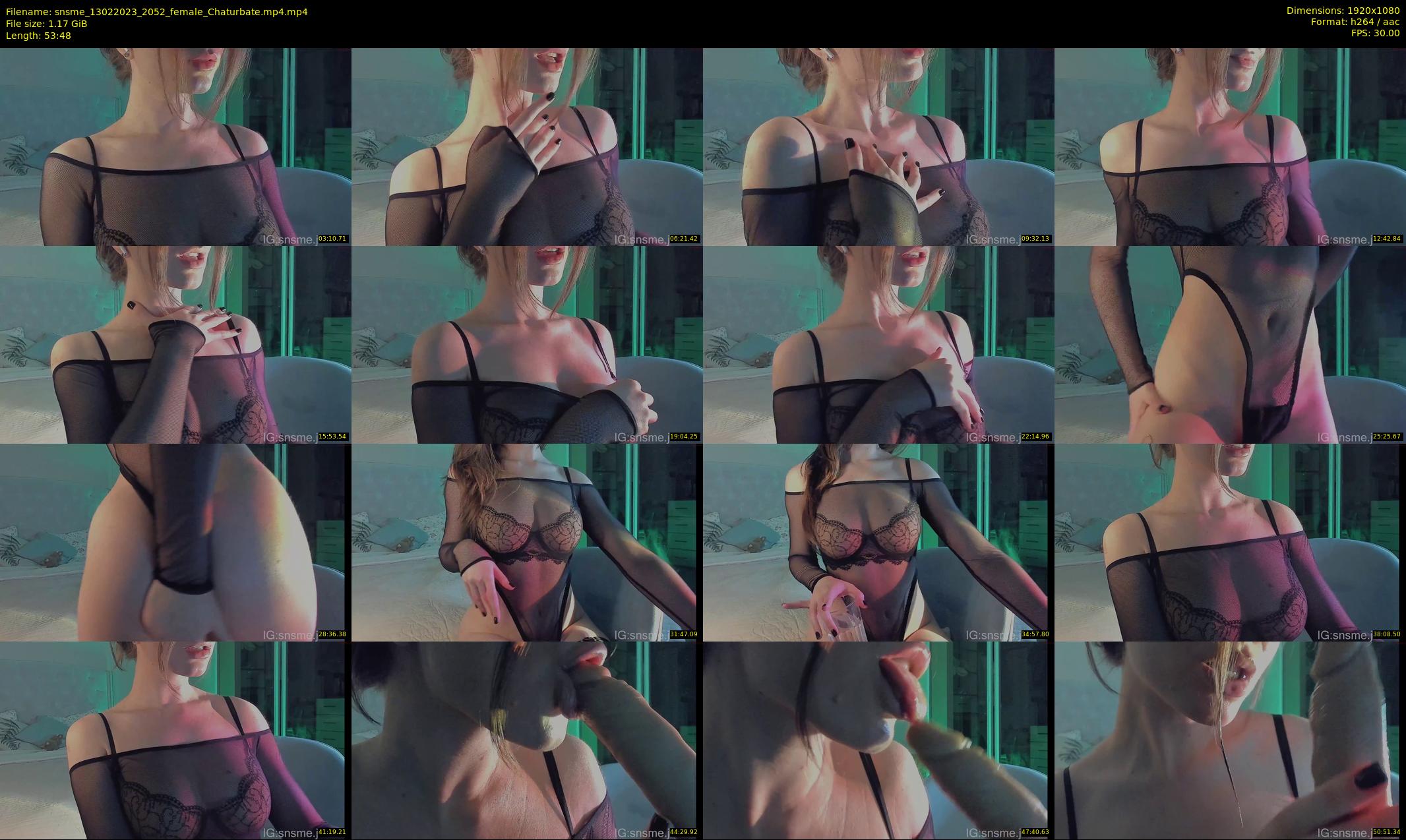 snsme — 54 minute Chaturbate female cam show recording, 1080p, Feb 13, 2023