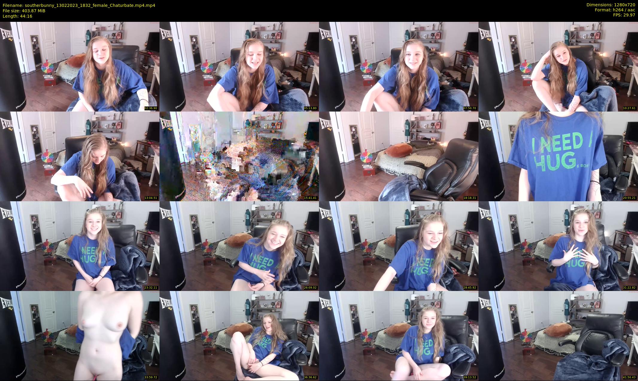 southerbunny — 45 minute Chaturbate female cam show recording, 720p, Feb 13, 2023